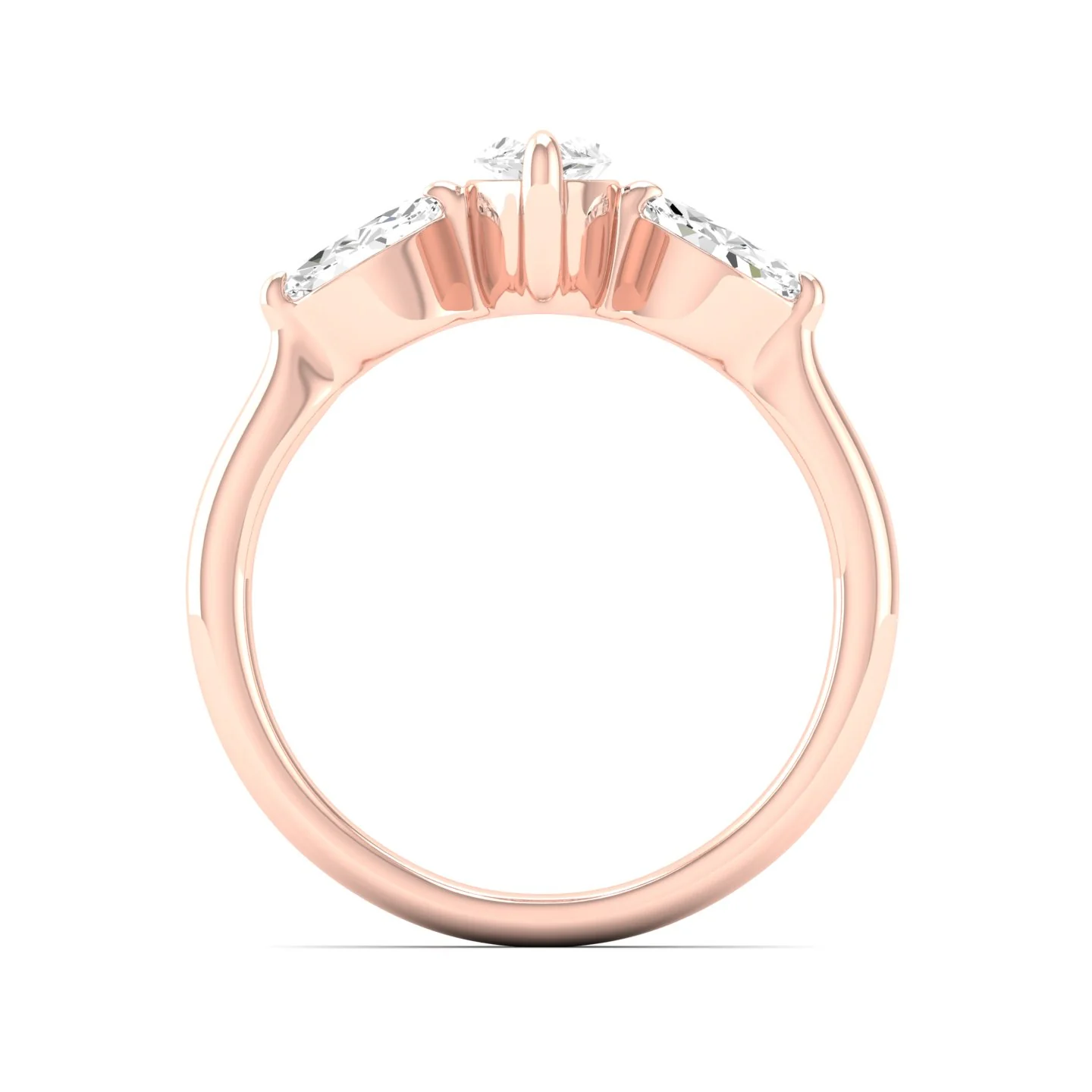 1 Ctw Marquise Three Stone Ring - Image 10