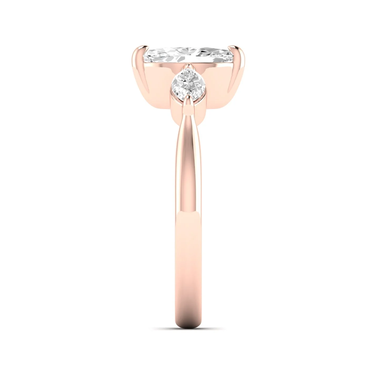 1 Ctw Marquise Three Stone Ring - Image 11
