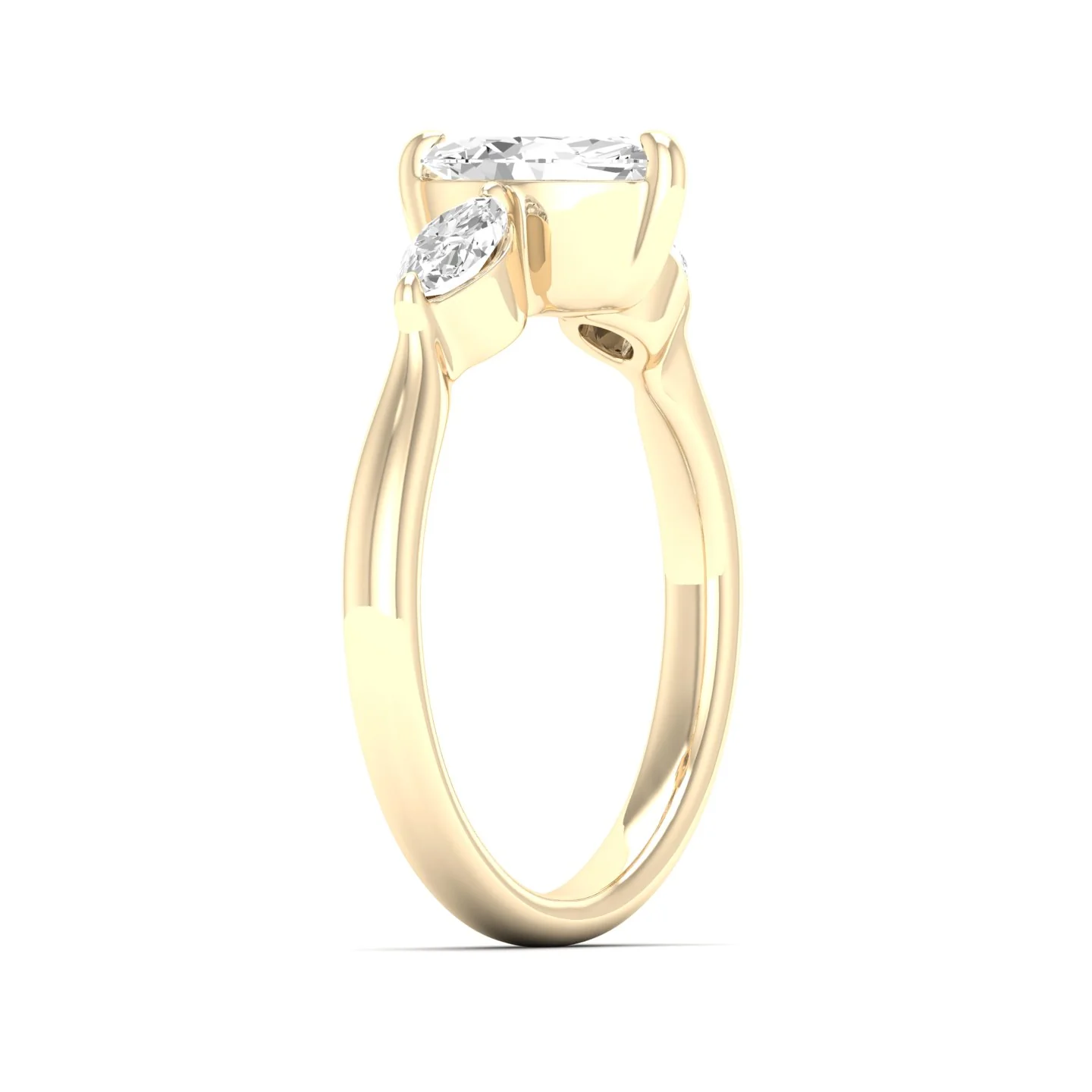 1 Ctw Marquise Three Stone Ring - Image 4