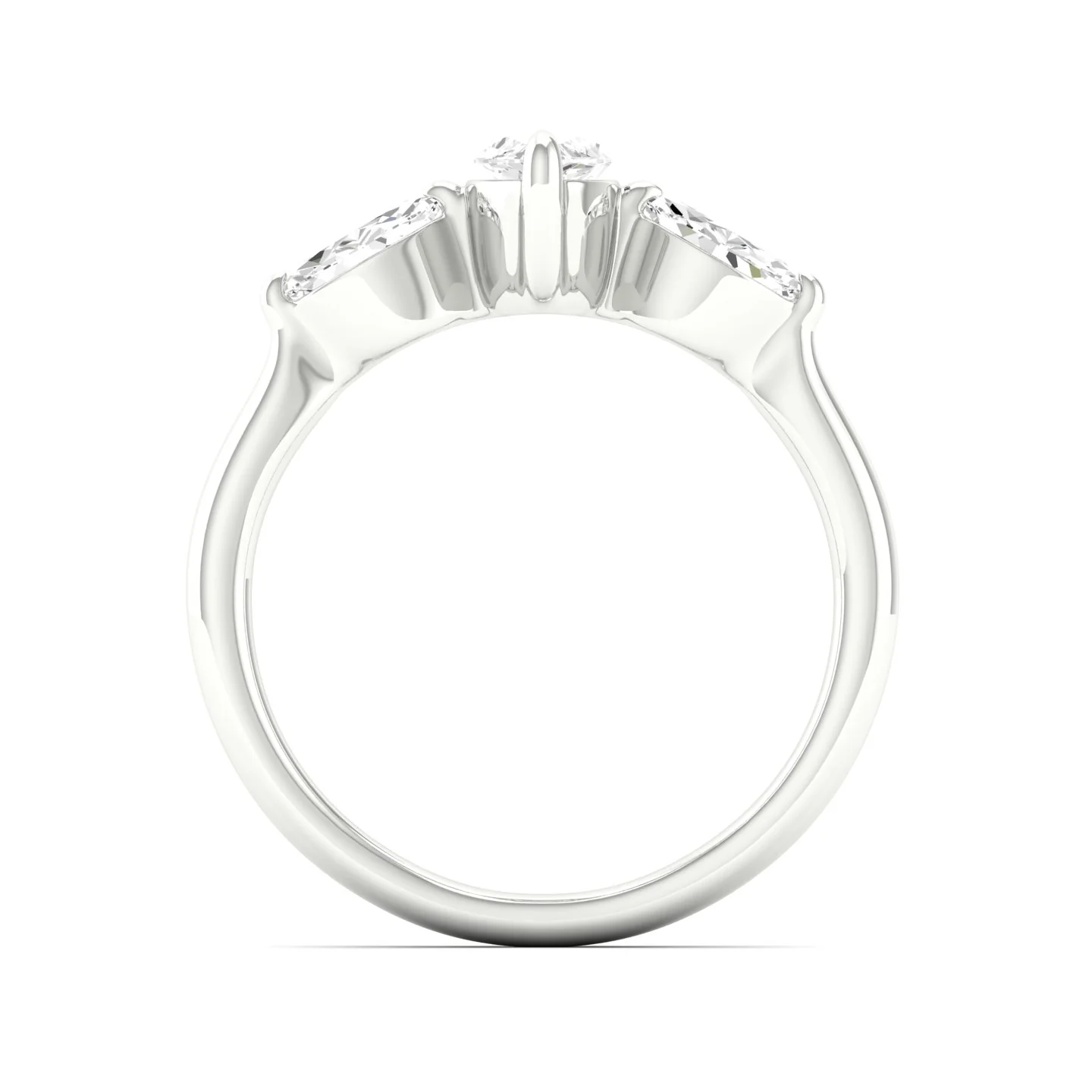 1 Ctw Marquise Three Stone Ring - Image 6