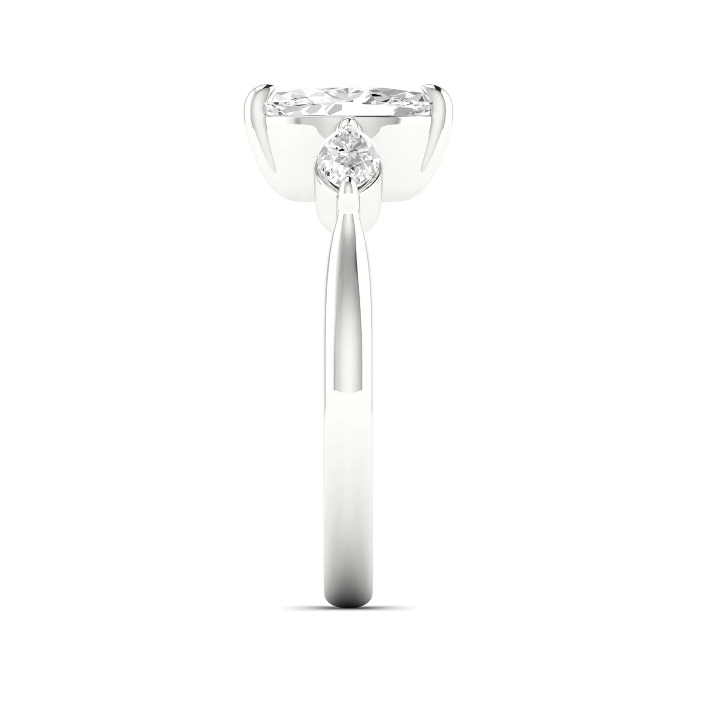1 Ctw Marquise Three Stone Ring - Image 7