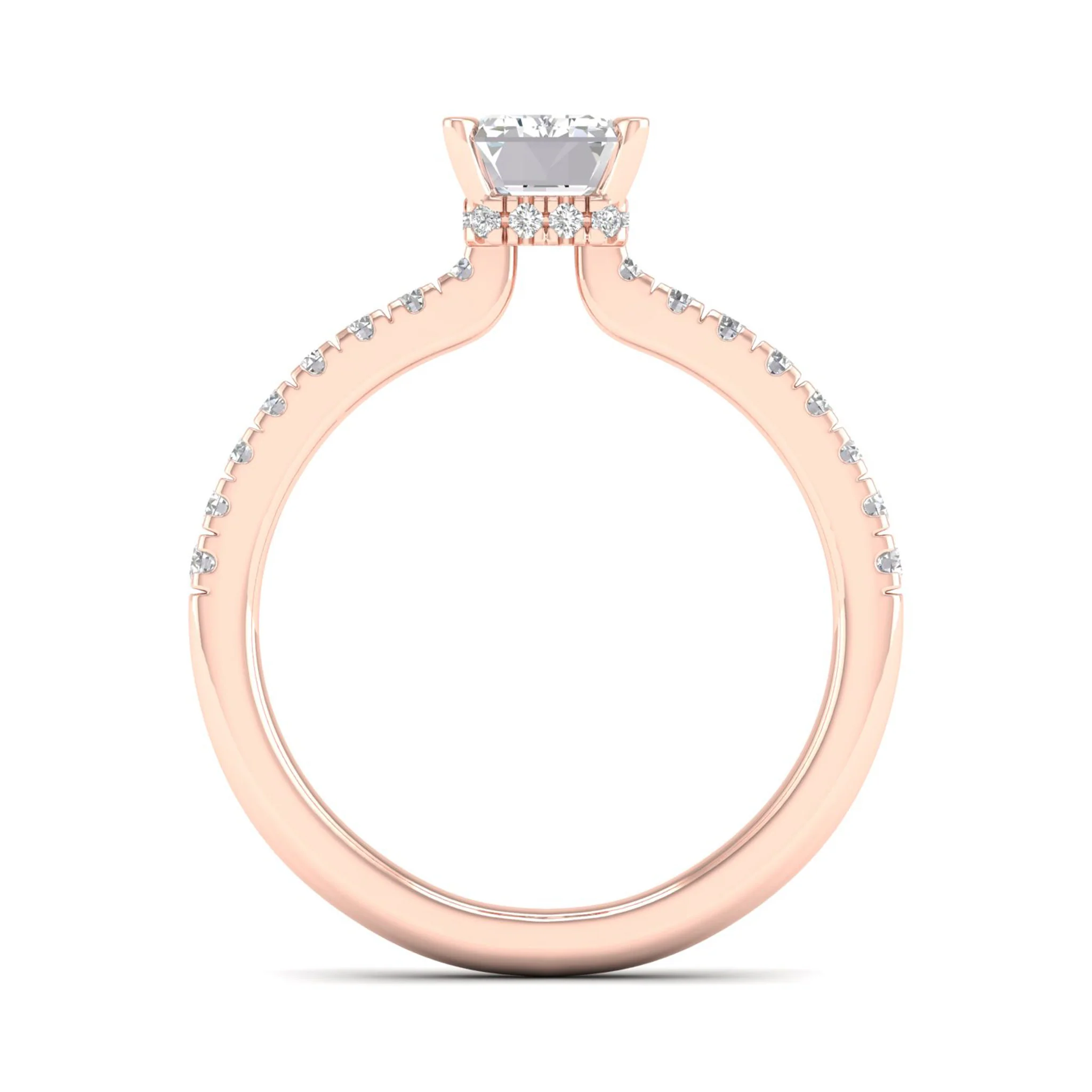 1 ctw Radiant Classic Hidden Halo Ring - Image 10