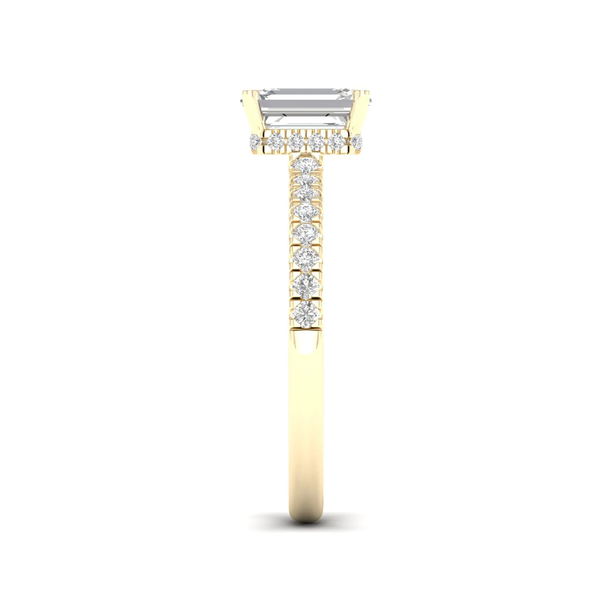 1 ctw Radiant Classic Hidden Halo Ring - Image 3