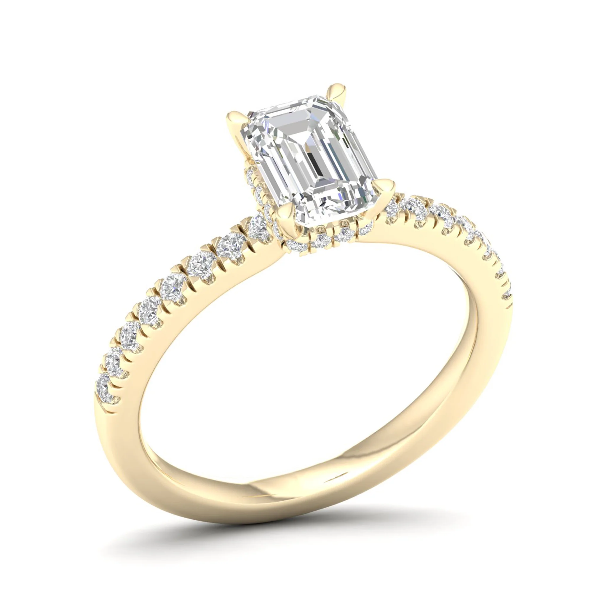 1 ctw Radiant Classic Hidden Halo Ring - Image 4