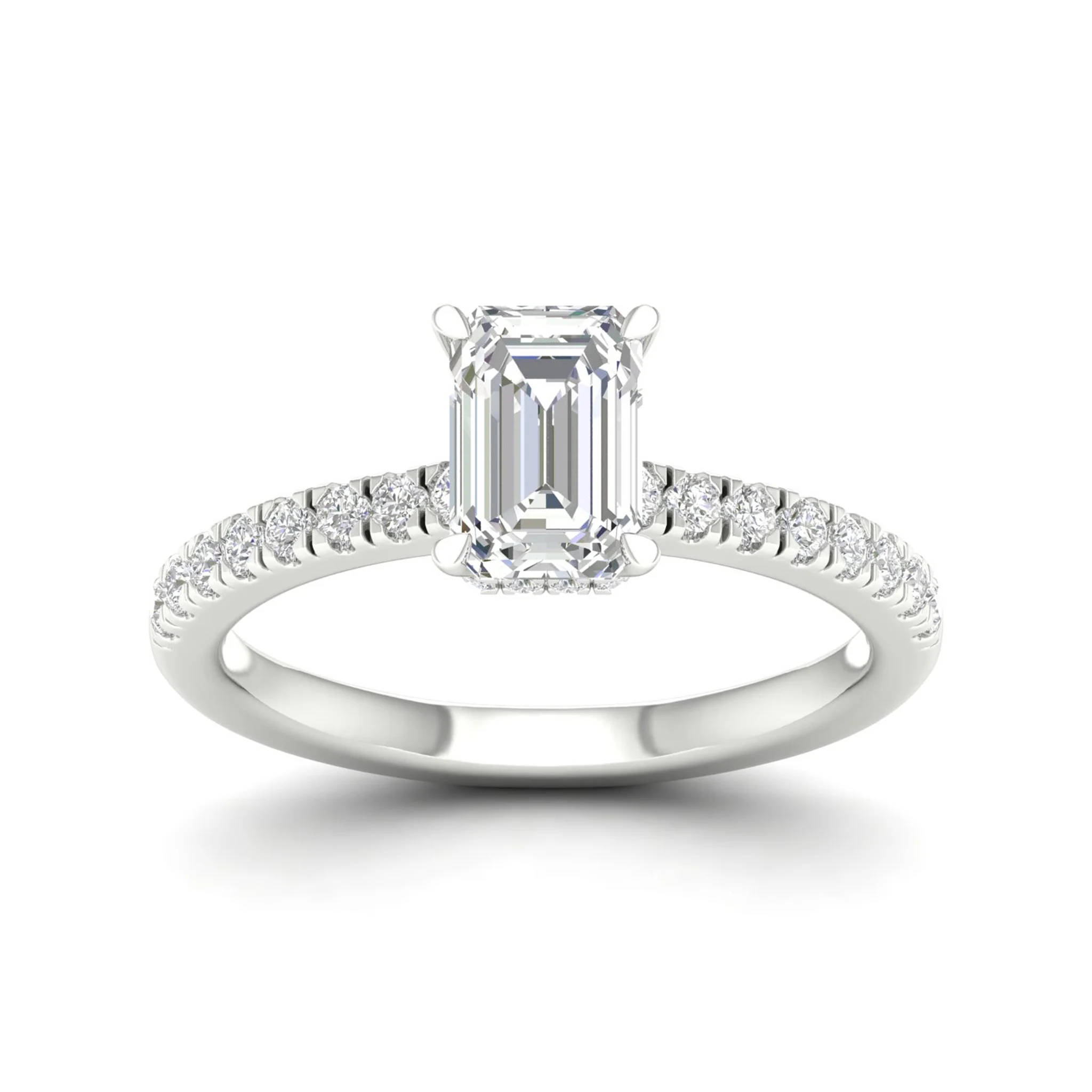 1 ctw Radiant Classic Hidden Halo Ring - Image 5