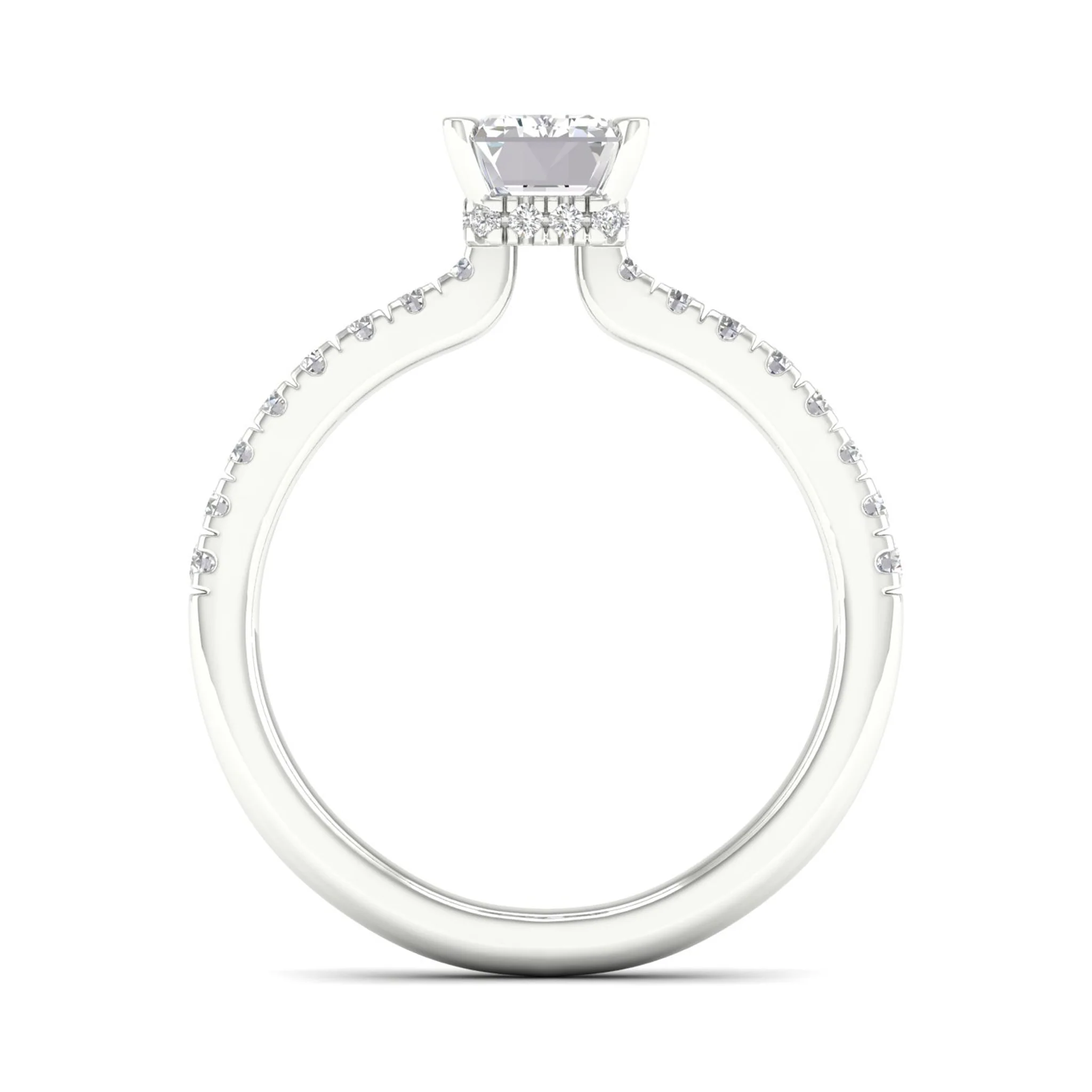 1 ctw Radiant Classic Hidden Halo Ring - Image 6