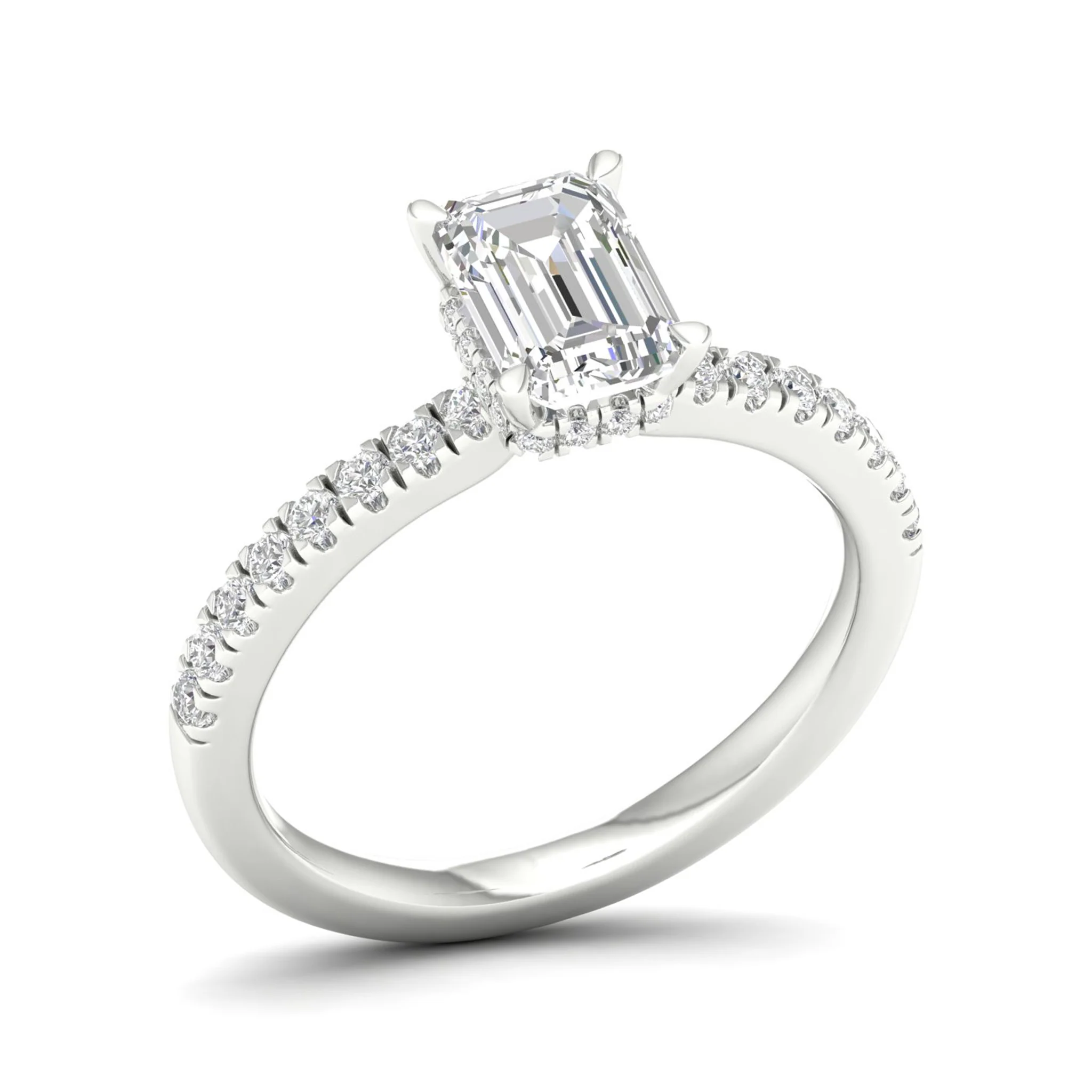 1 ctw Radiant Classic Hidden Halo Ring - Image 8