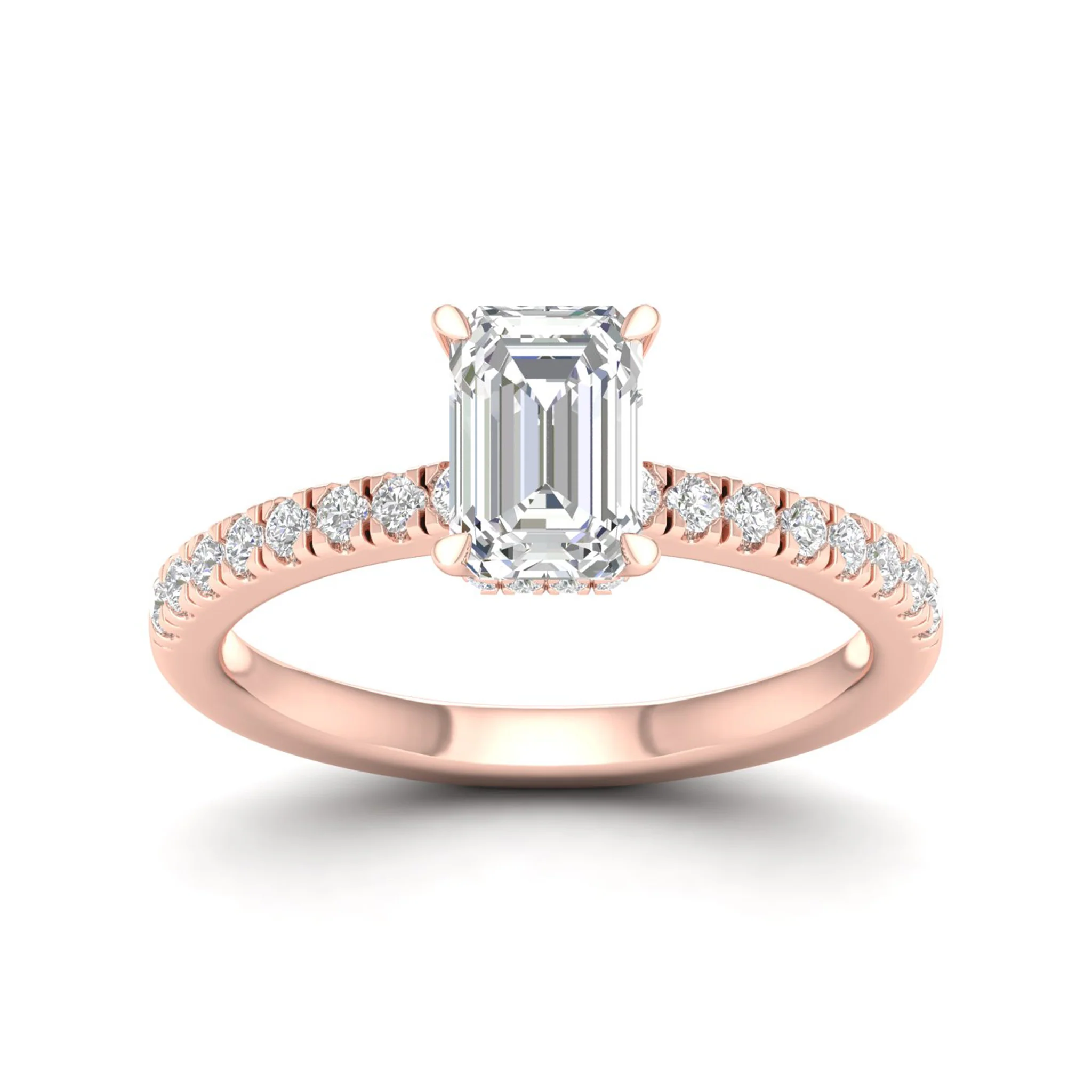 1 ctw Radiant Classic Hidden Halo Ring - Image 9