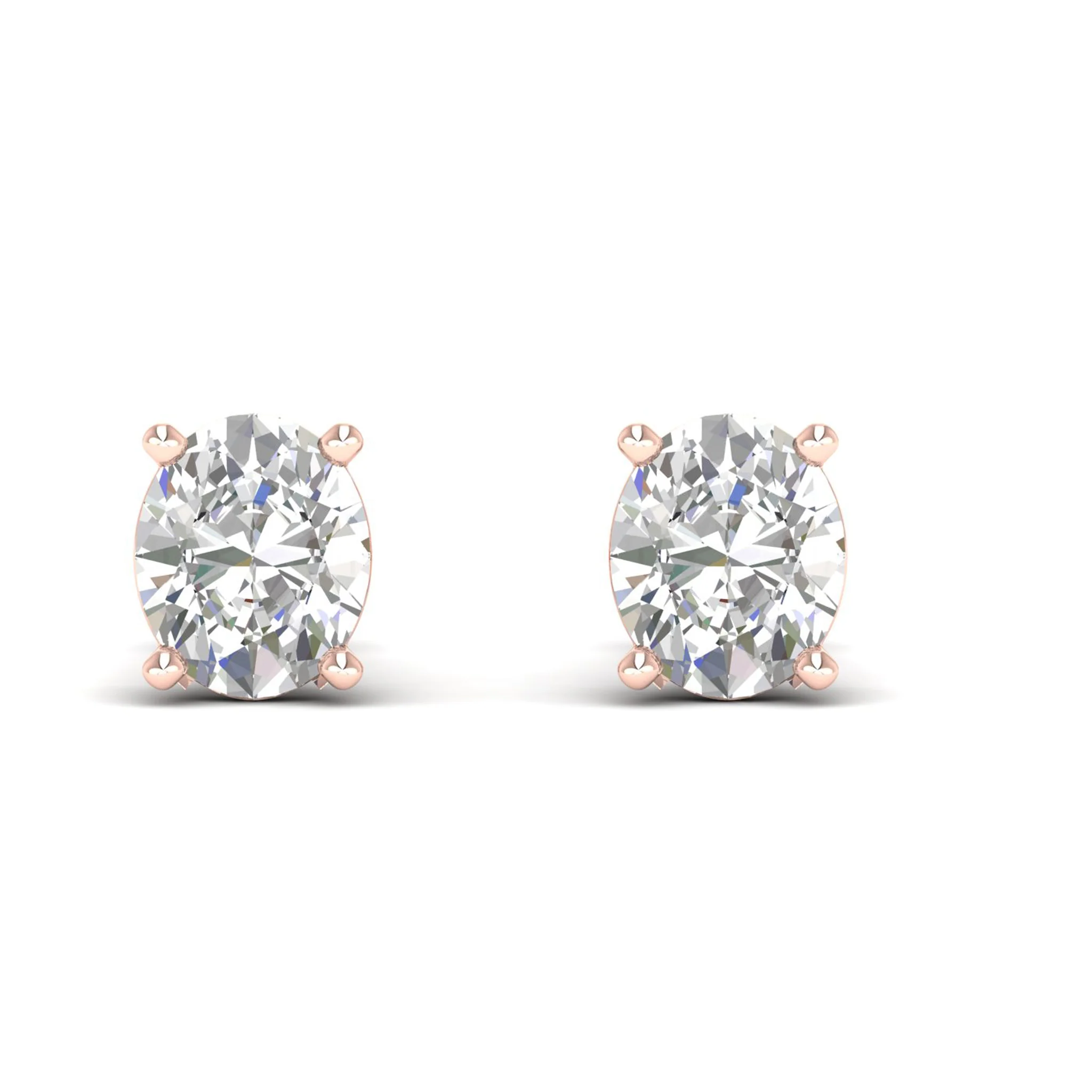 10 ctw Classic Oval Solitaire Ear Stud - Image 10