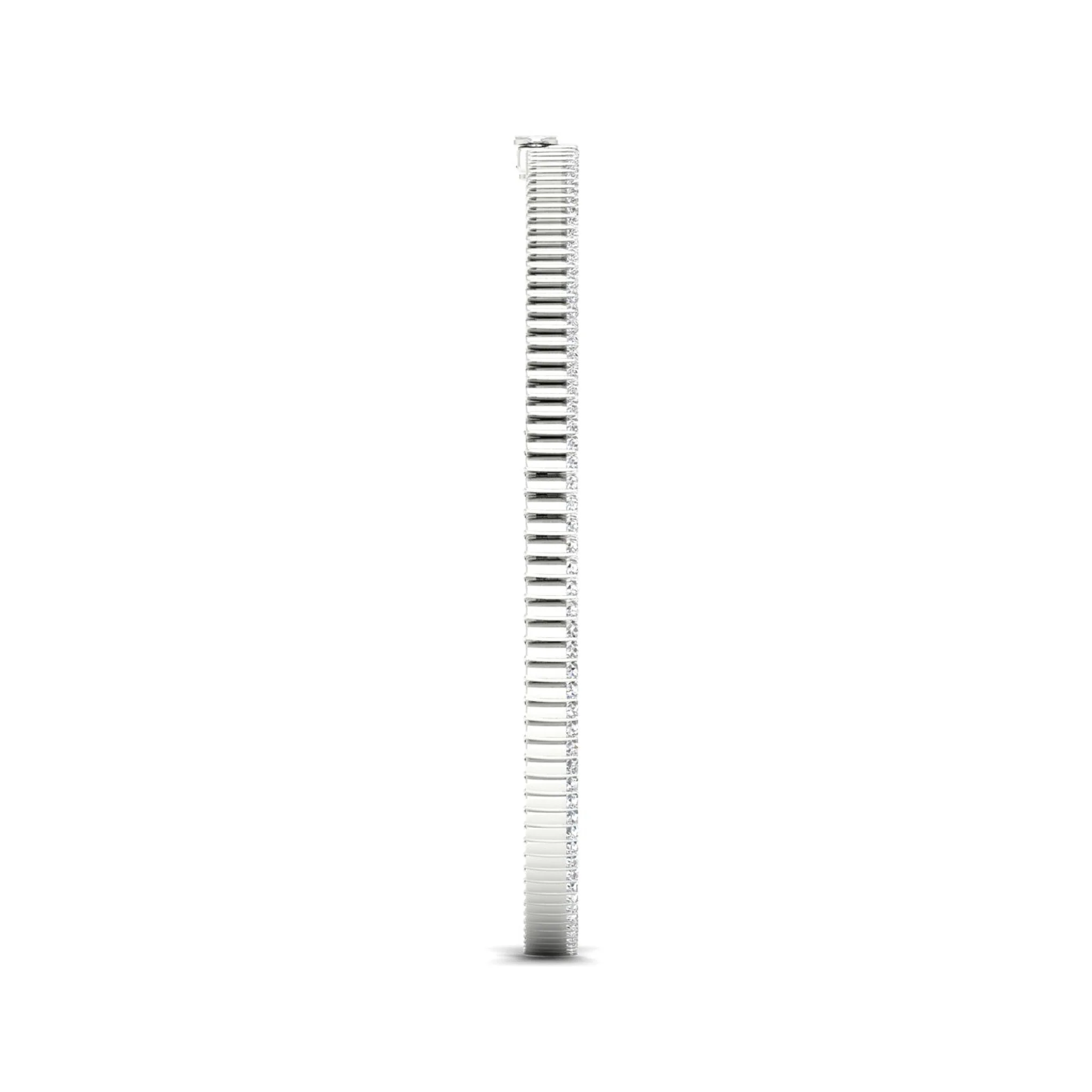17 3/8 ctw Classic Tennis Marquise Necklace - Image 6