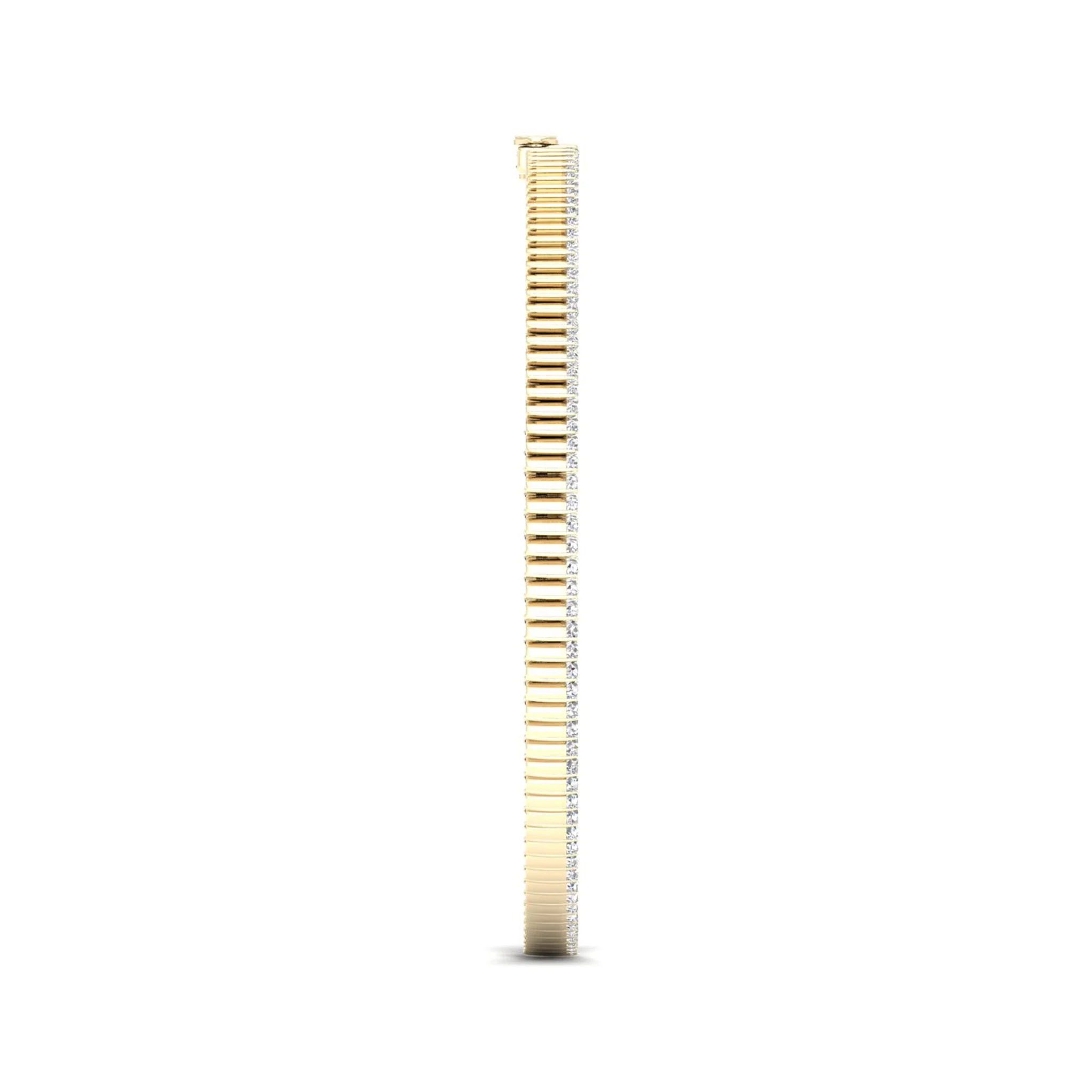 17 3/8 ctw Classic Tennis Marquise Necklace - Image 9
