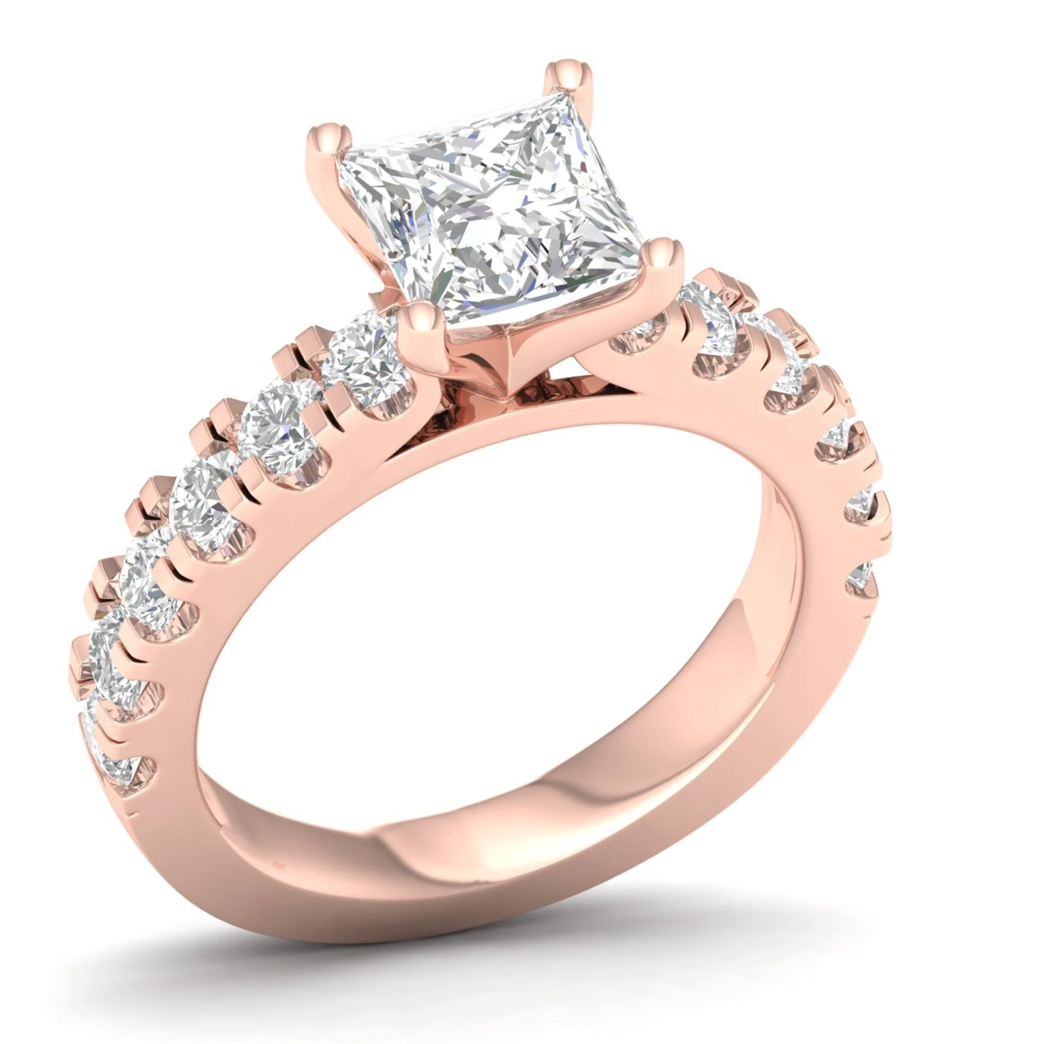 2 1/2 ctw Classic Princess Centre Engagement Ring - Image 12