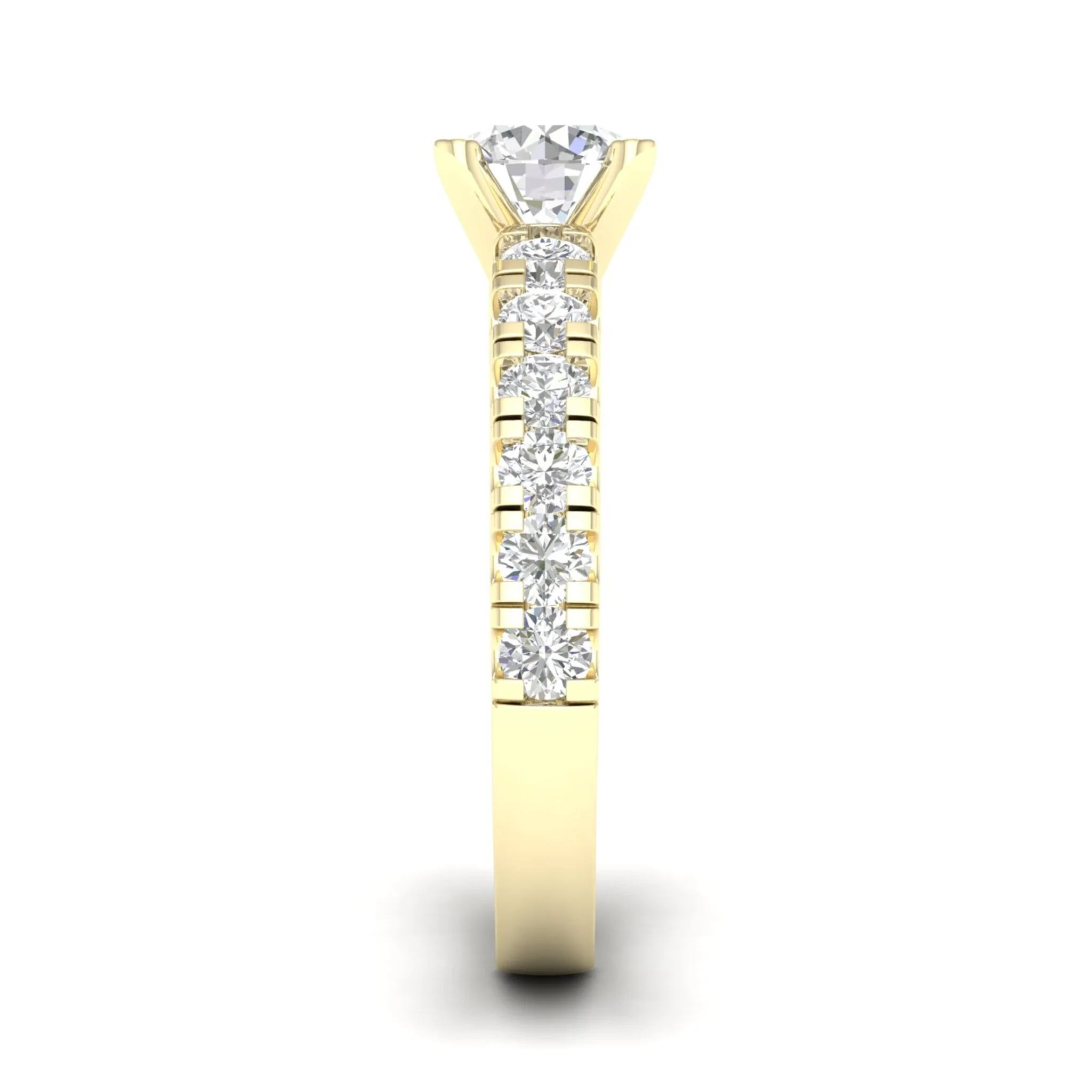 2 1/2 ctw Classic Round Centre Engagement Ring - Image 3
