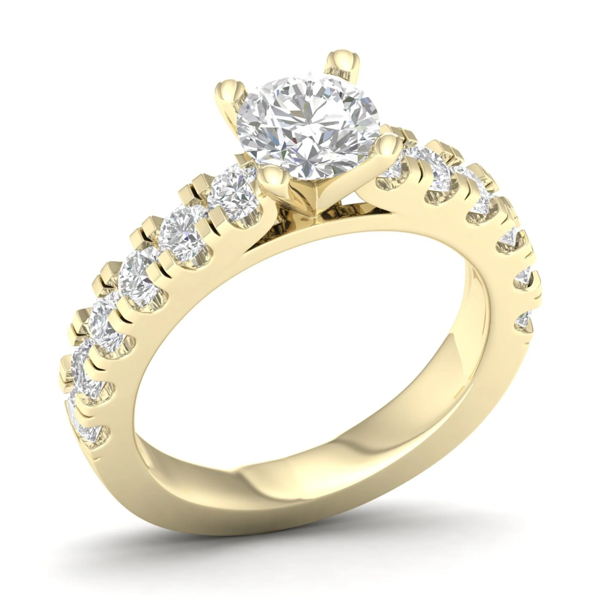 2 1/2 ctw Classic Round Centre Engagement Ring - Image 4