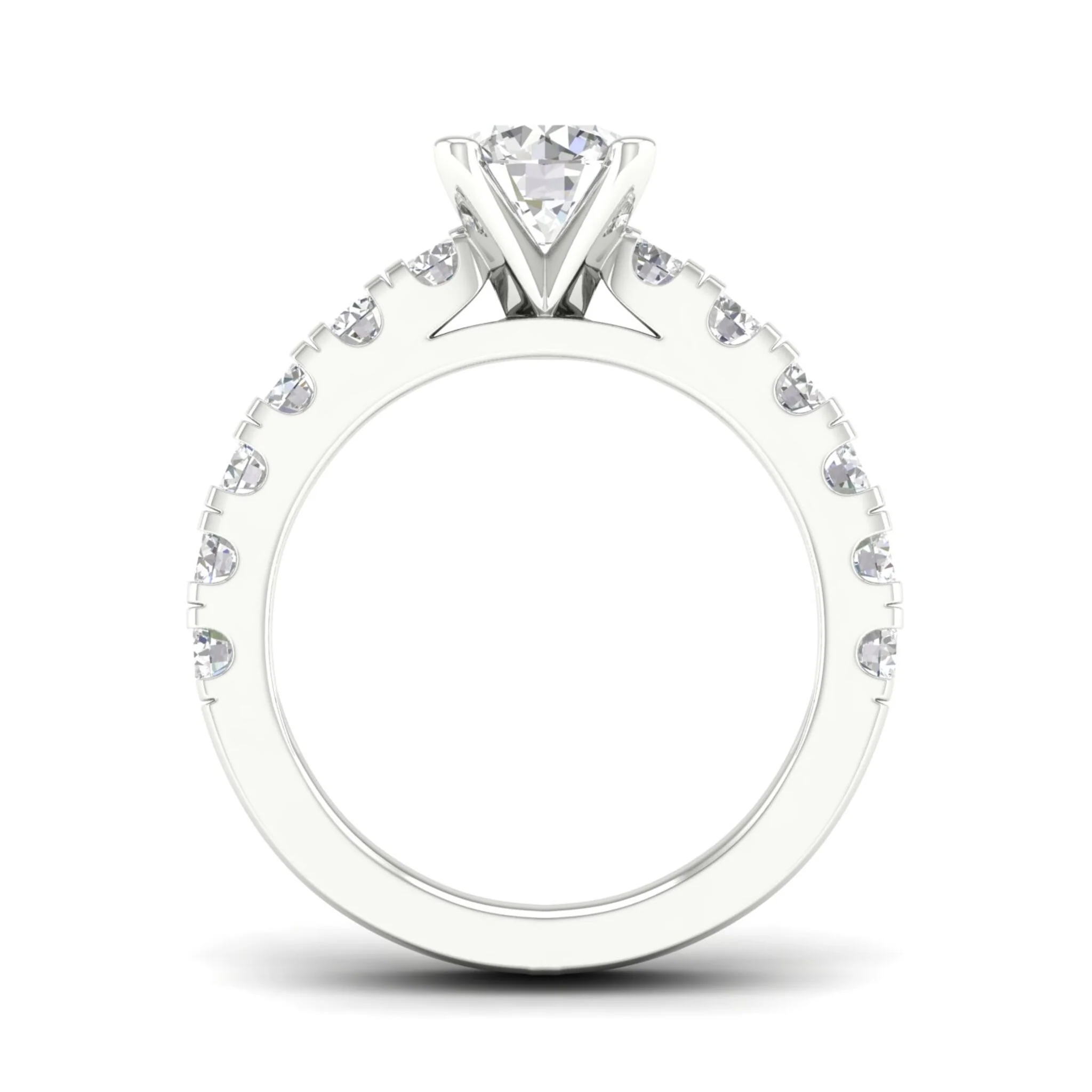 2 1/2 ctw Classic Round Centre Engagement Ring - Image 6