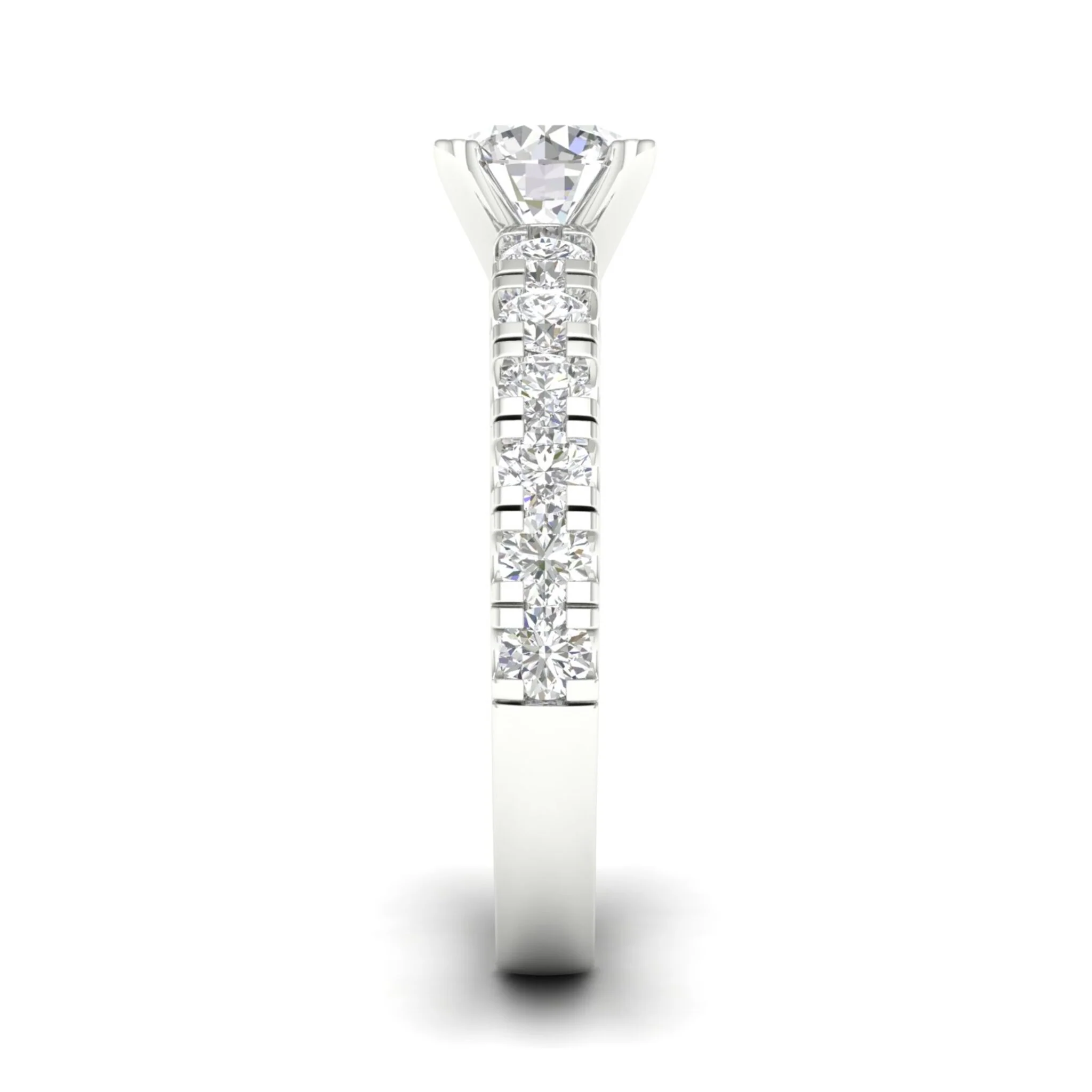 2 1/2 ctw Classic Round Centre Engagement Ring - Image 7