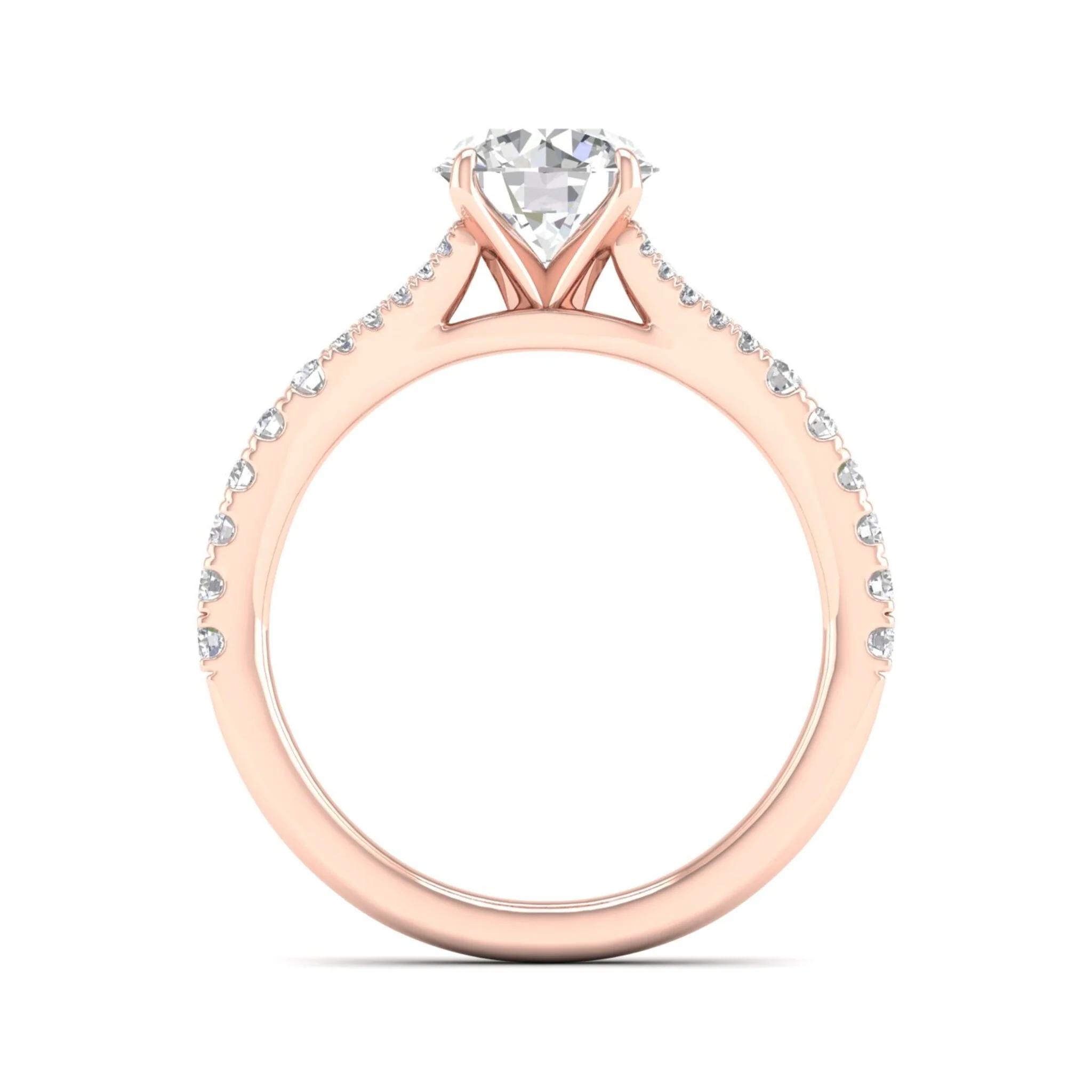 2 1/3 ctw Split Shank Engagement Ring - Image 10