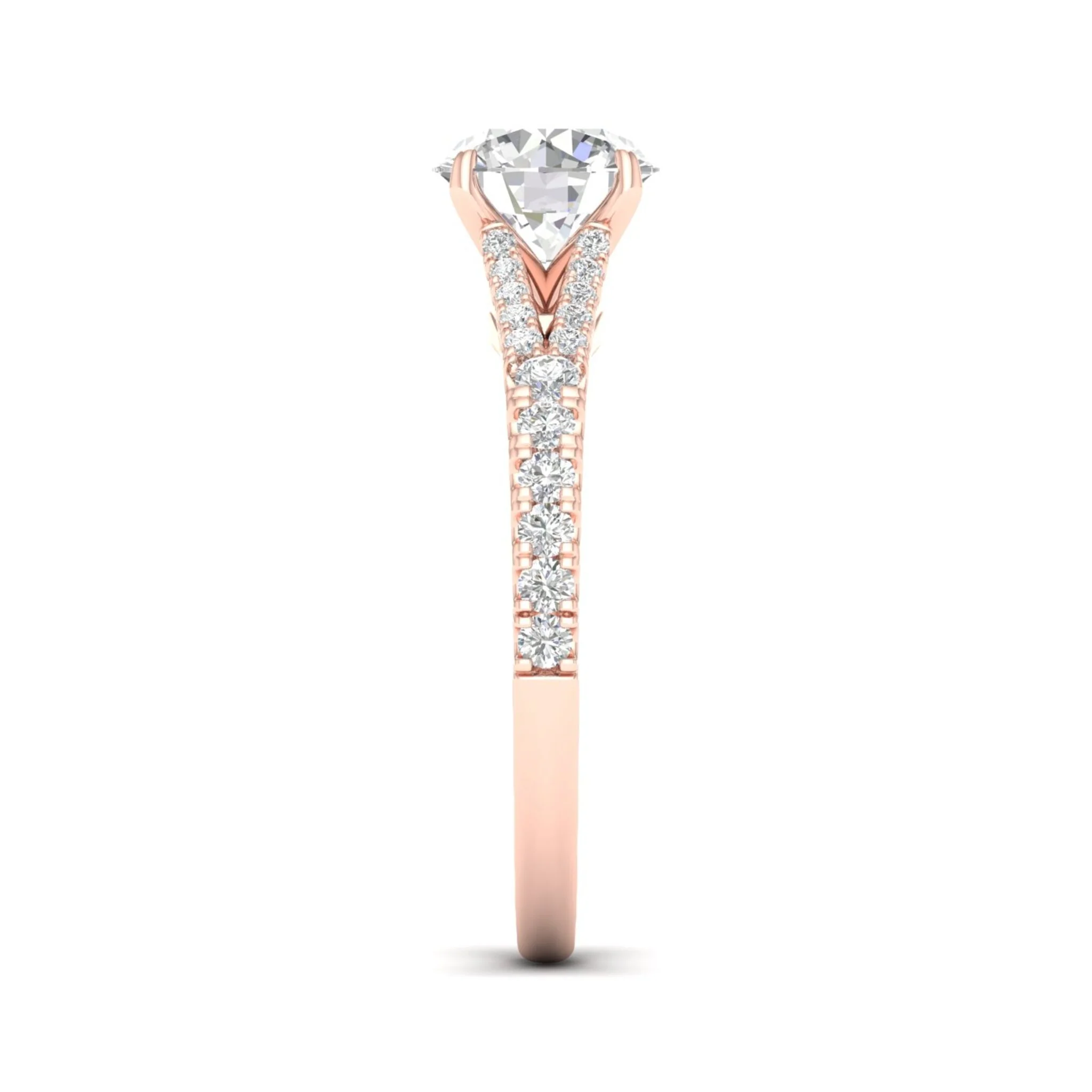 2 1/3 ctw Split Shank Engagement Ring - Image 11