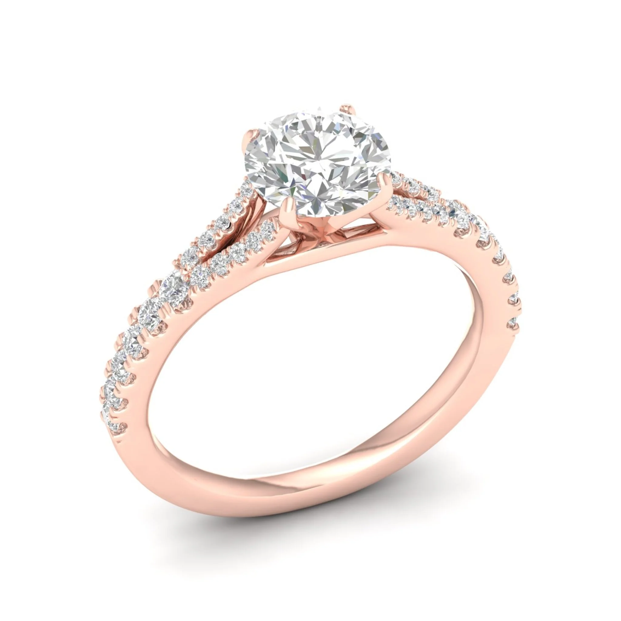 2 1/3 ctw Split Shank Engagement Ring - Image 12