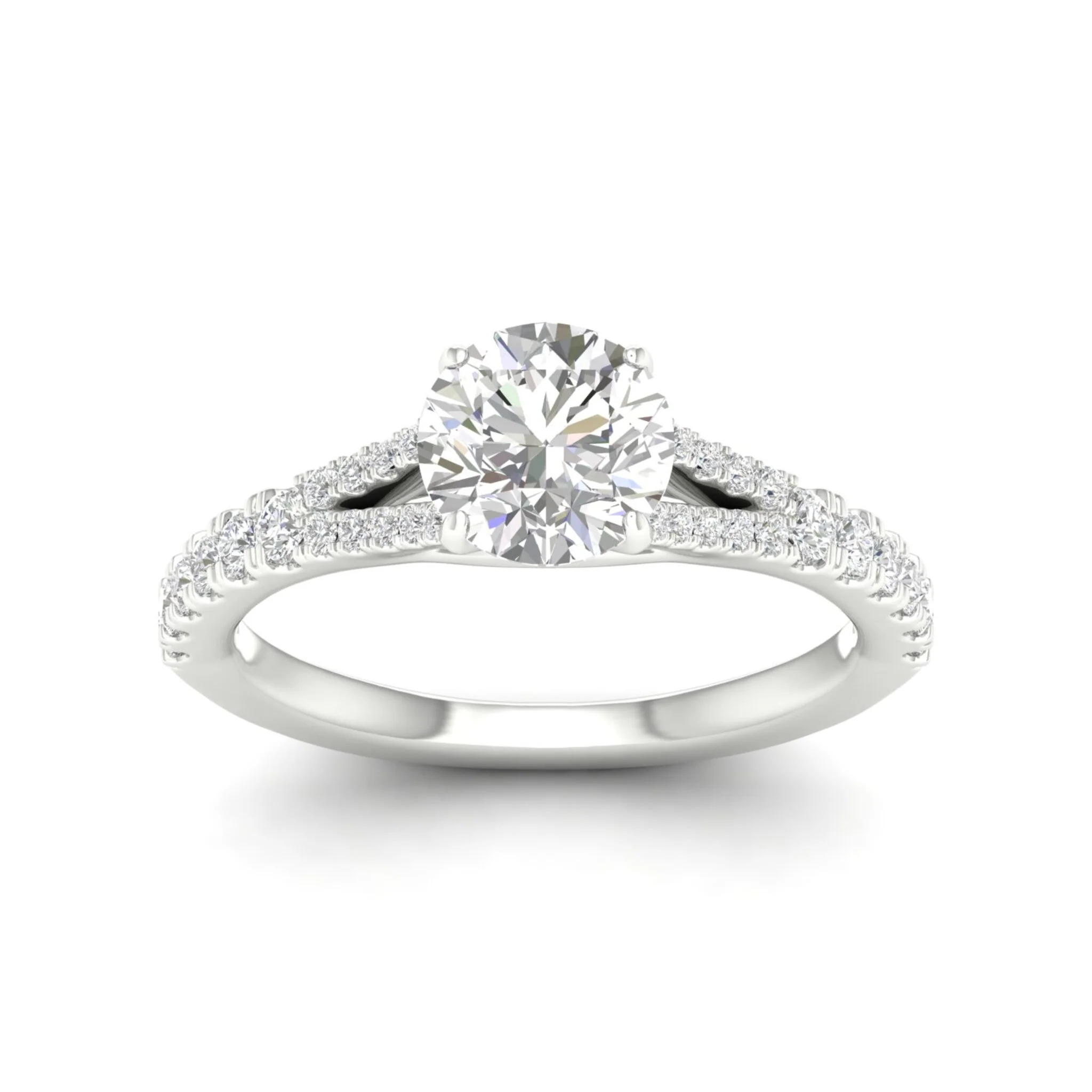 2 1/3 ctw Split Shank Engagement Ring - Image 5