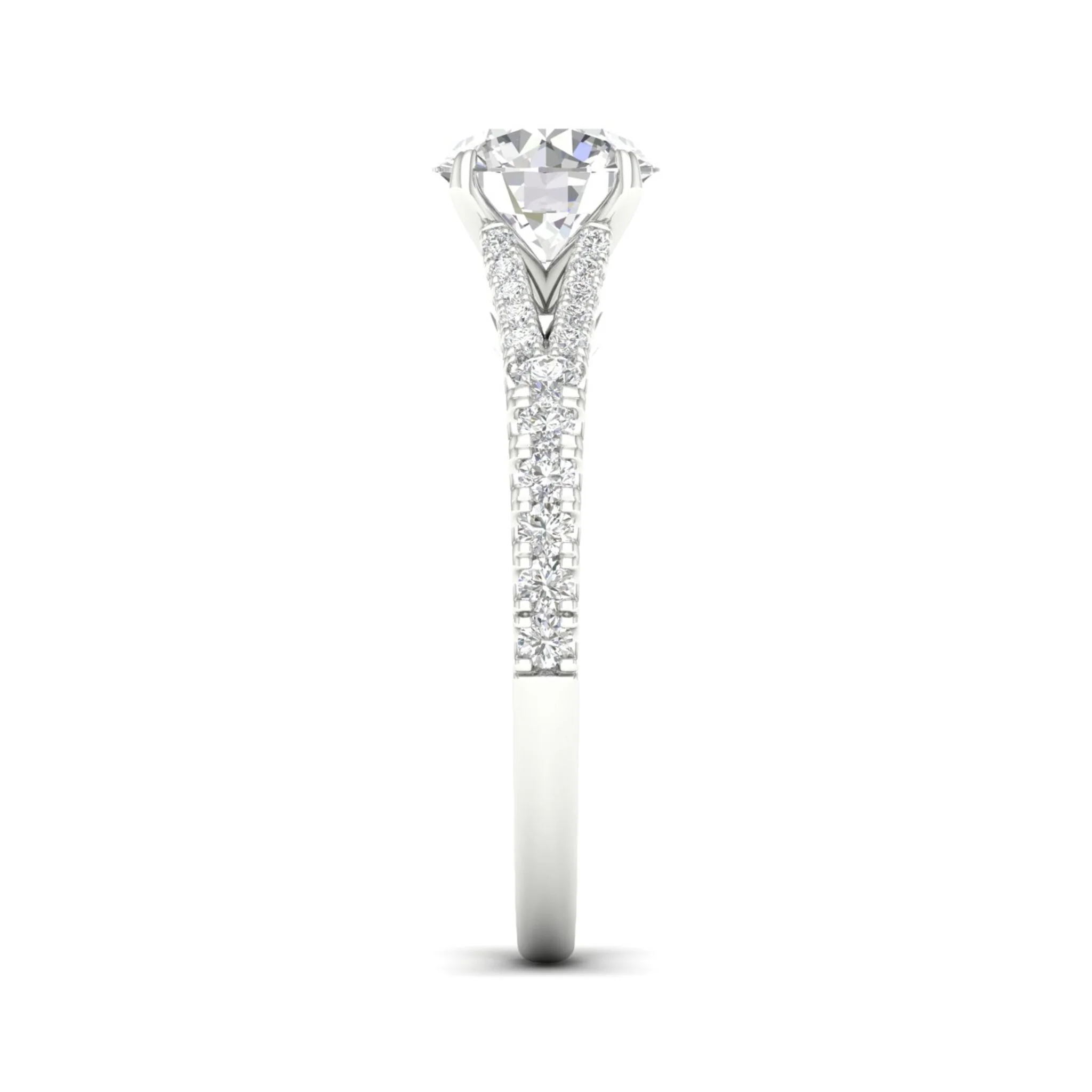 2 1/3 ctw Split Shank Engagement Ring - Image 7