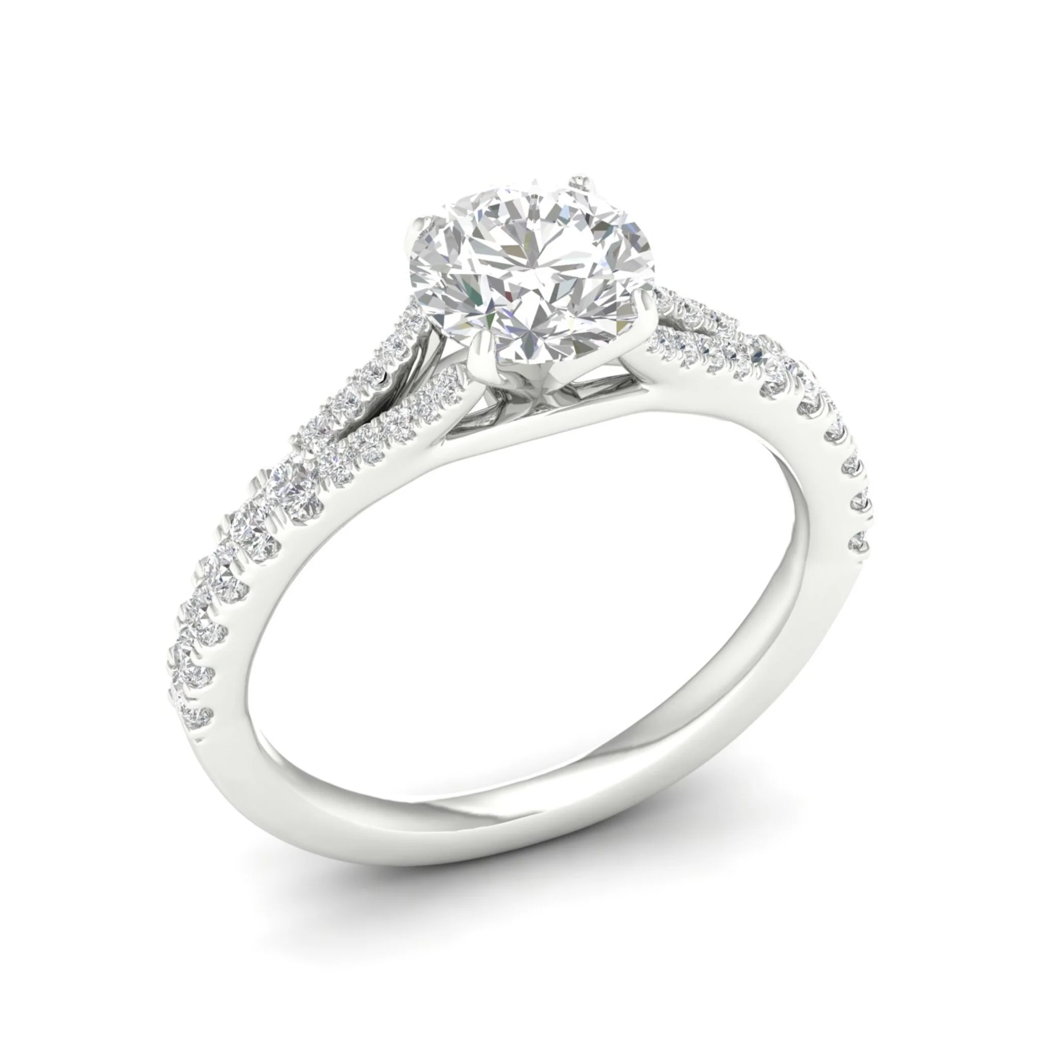 2 1/3 ctw Split Shank Engagement Ring - Image 8