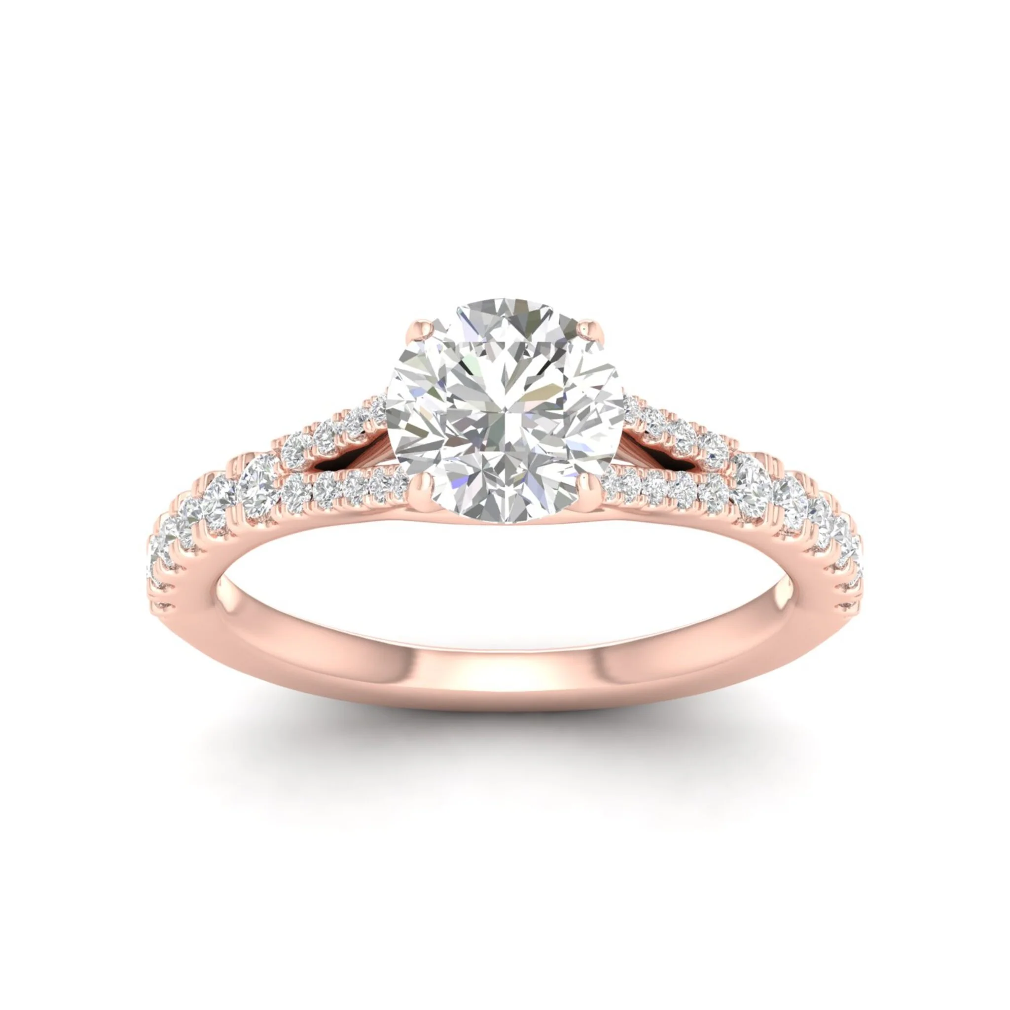 2 1/3 ctw Split Shank Engagement Ring - Image 9