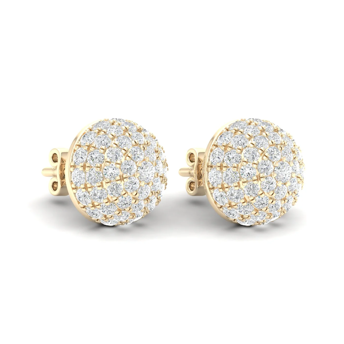 2 1/8 Ctw Dome Fashion Ear Stud