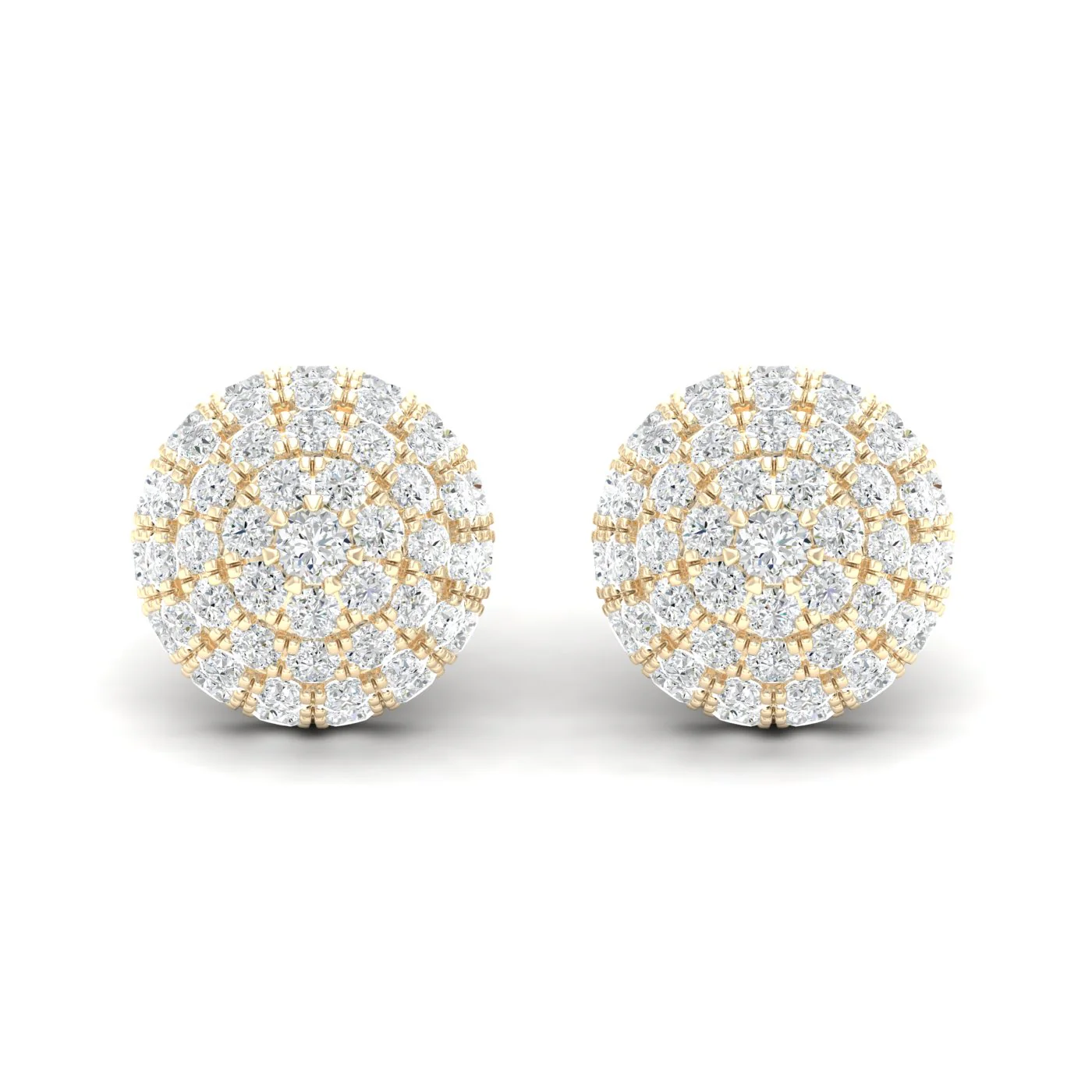 2 1/8 Ctw Dome Fashion Ear Stud - Image 2