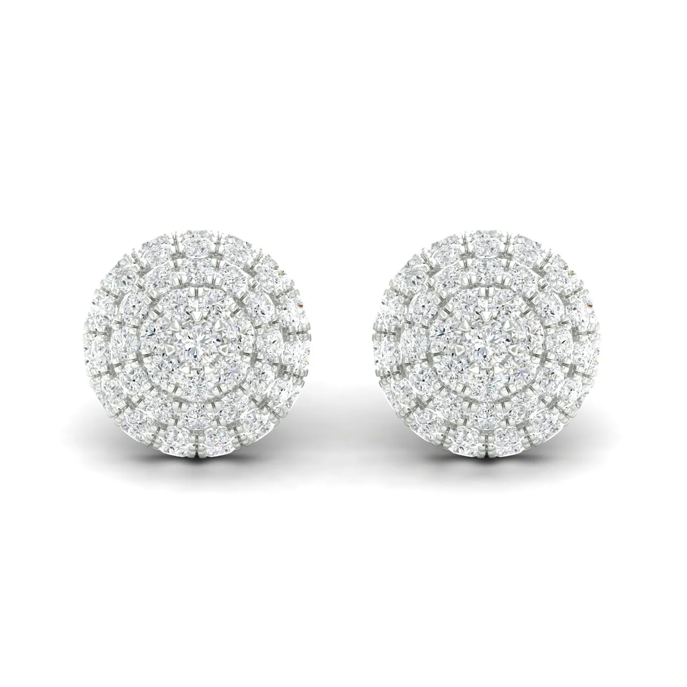 2 1/8 Ctw Dome Fashion Ear Stud - Image 4