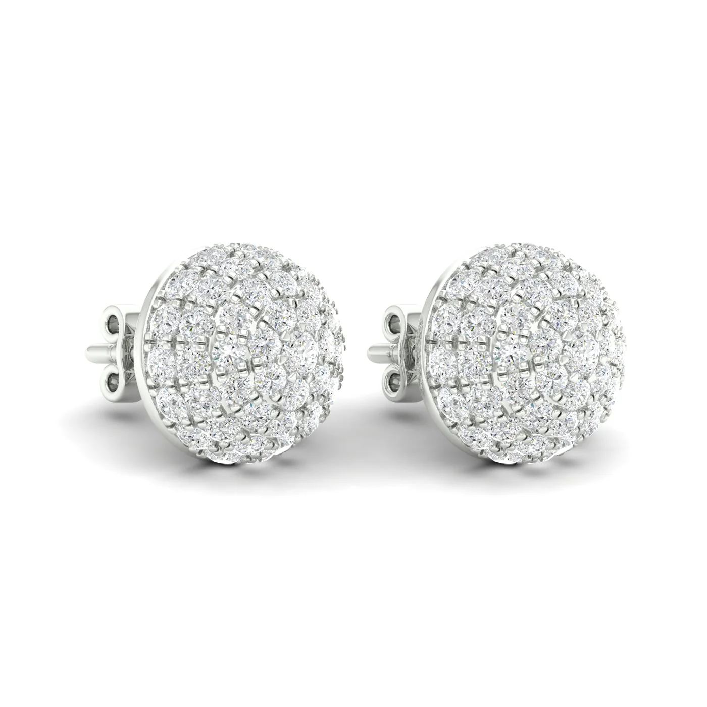 2 1/8 Ctw Dome Fashion Ear Stud - Image 6