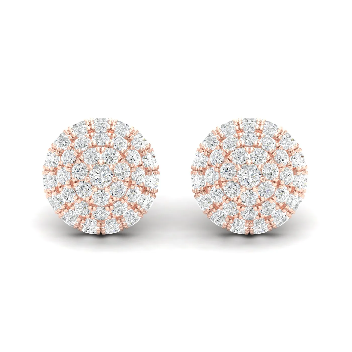 2 1/8 Ctw Dome Fashion Ear Stud - Image 7