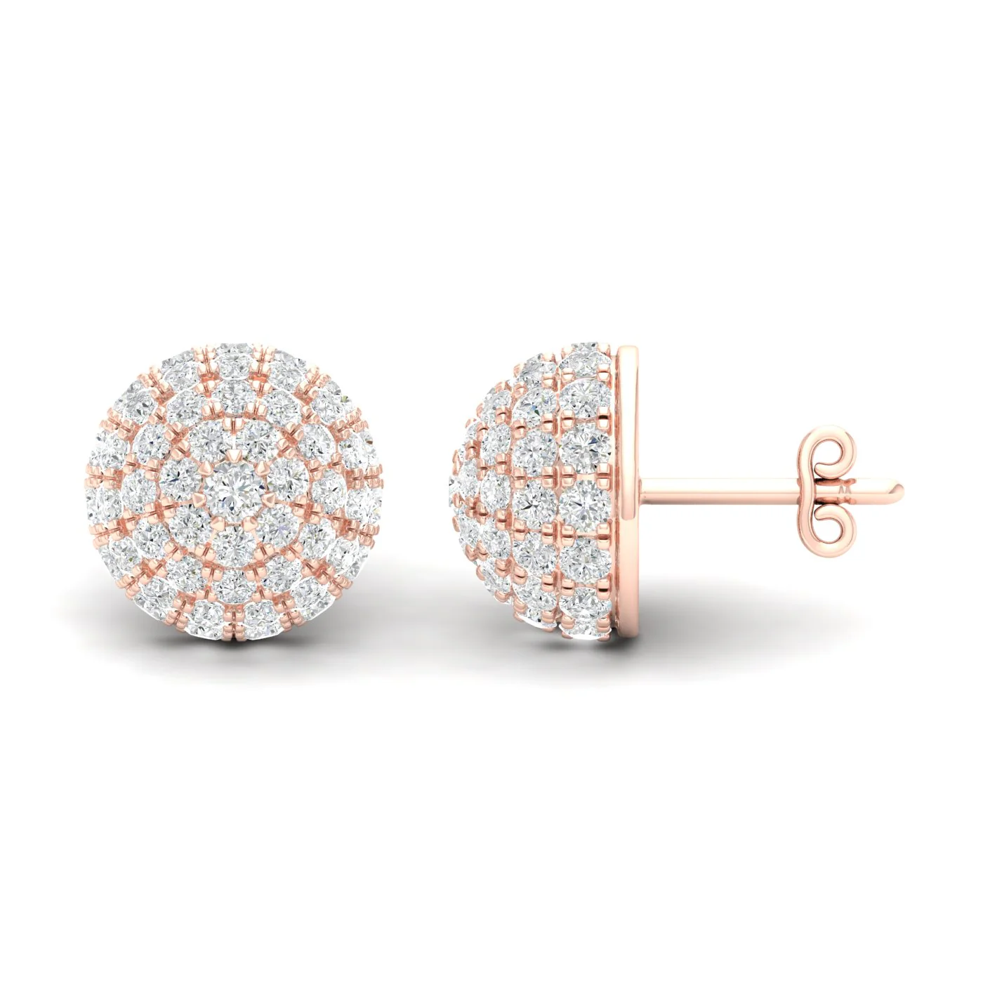 2 1/8 Ctw Dome Fashion Ear Stud - Image 8