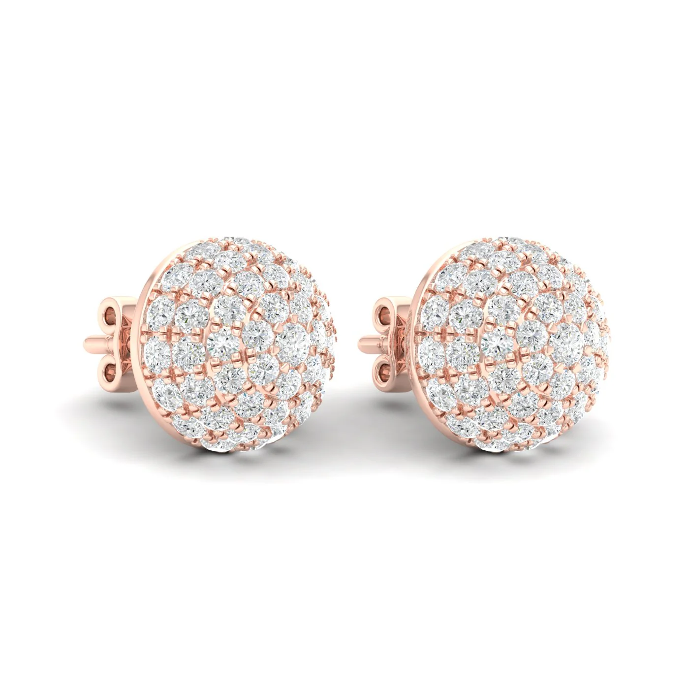 2 1/8 Ctw Dome Fashion Ear Stud - Image 9