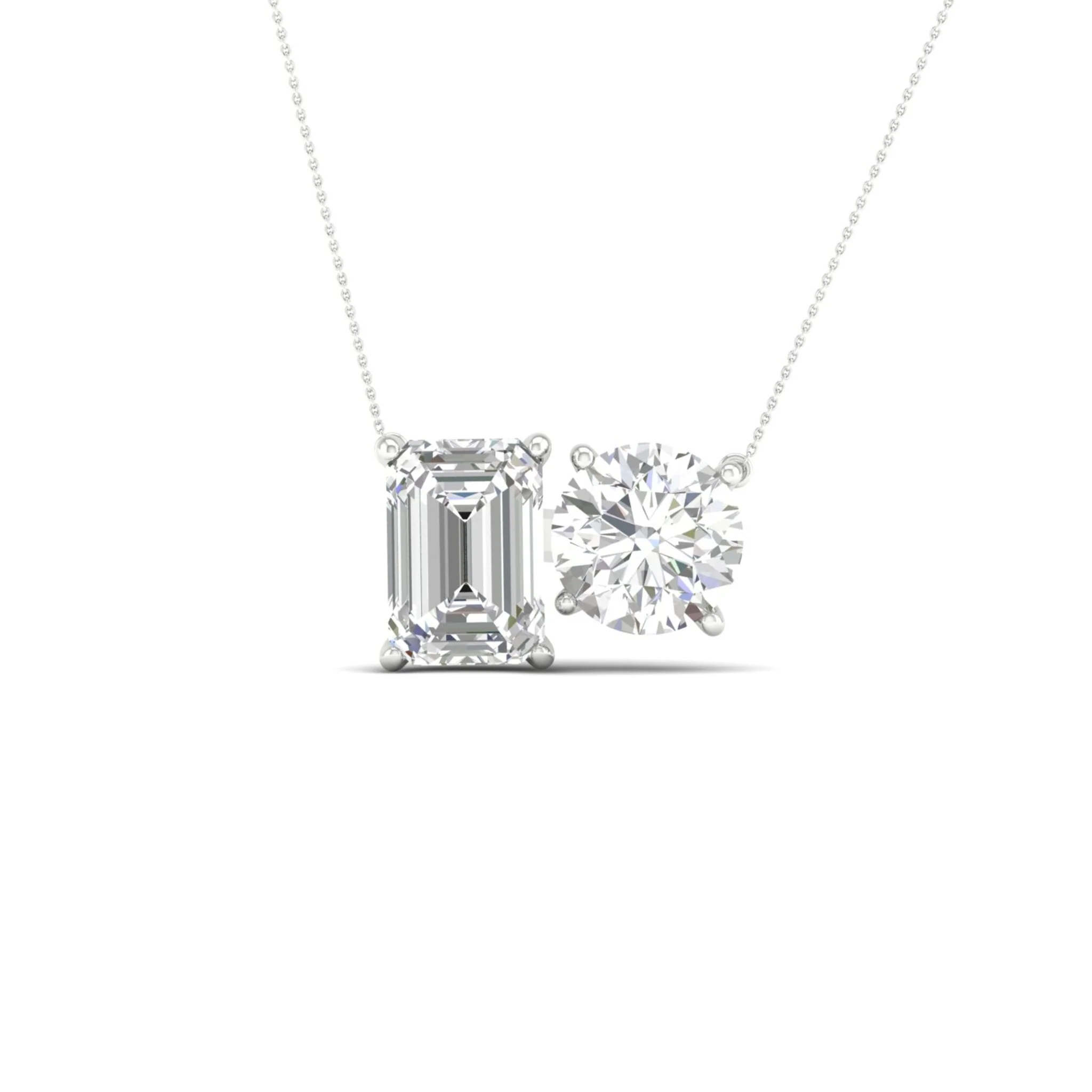 2 3/4 ctw Round Emerald Noi Pendant - Image 5