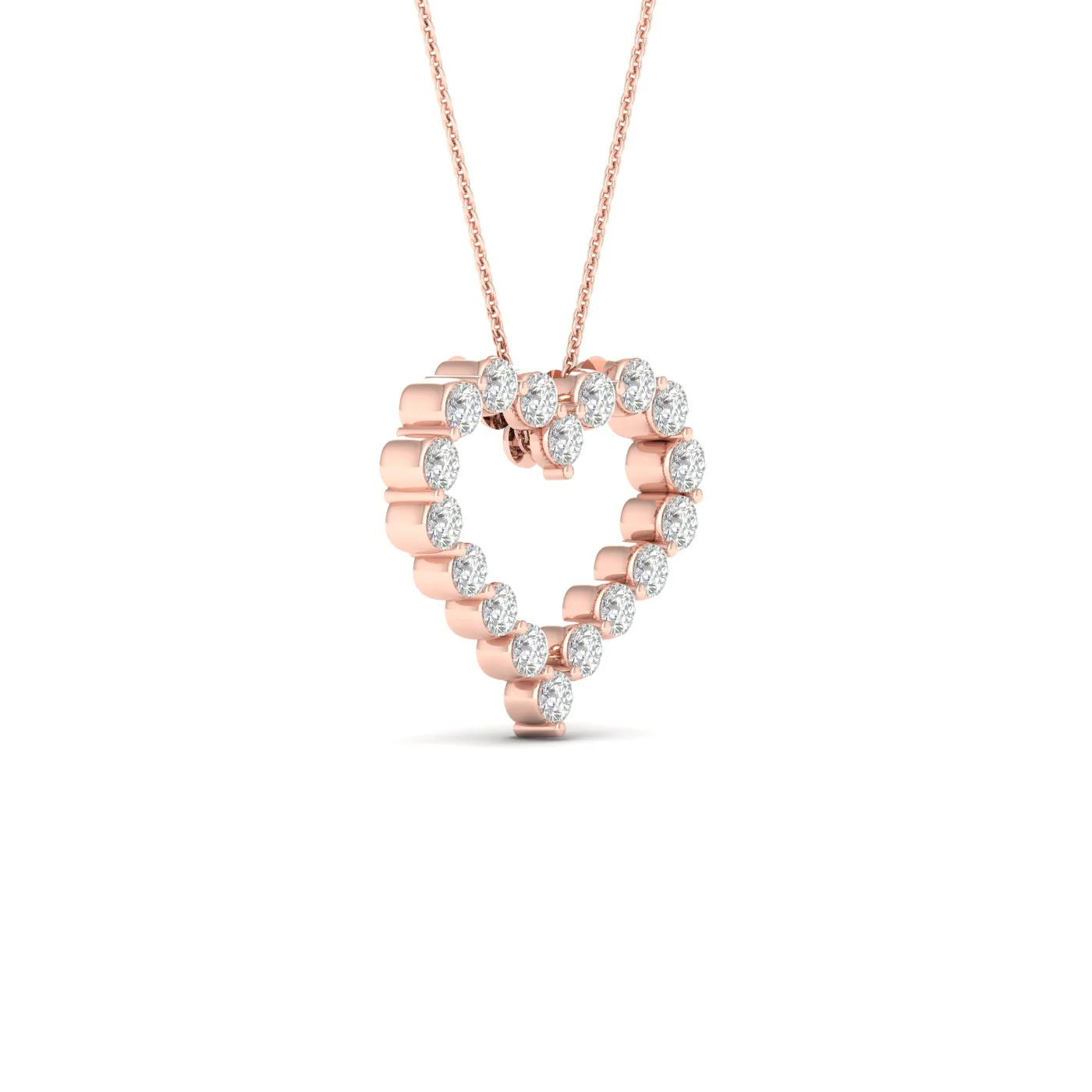 2 Ctw Classic Heart Fashion Pendant - Image 10