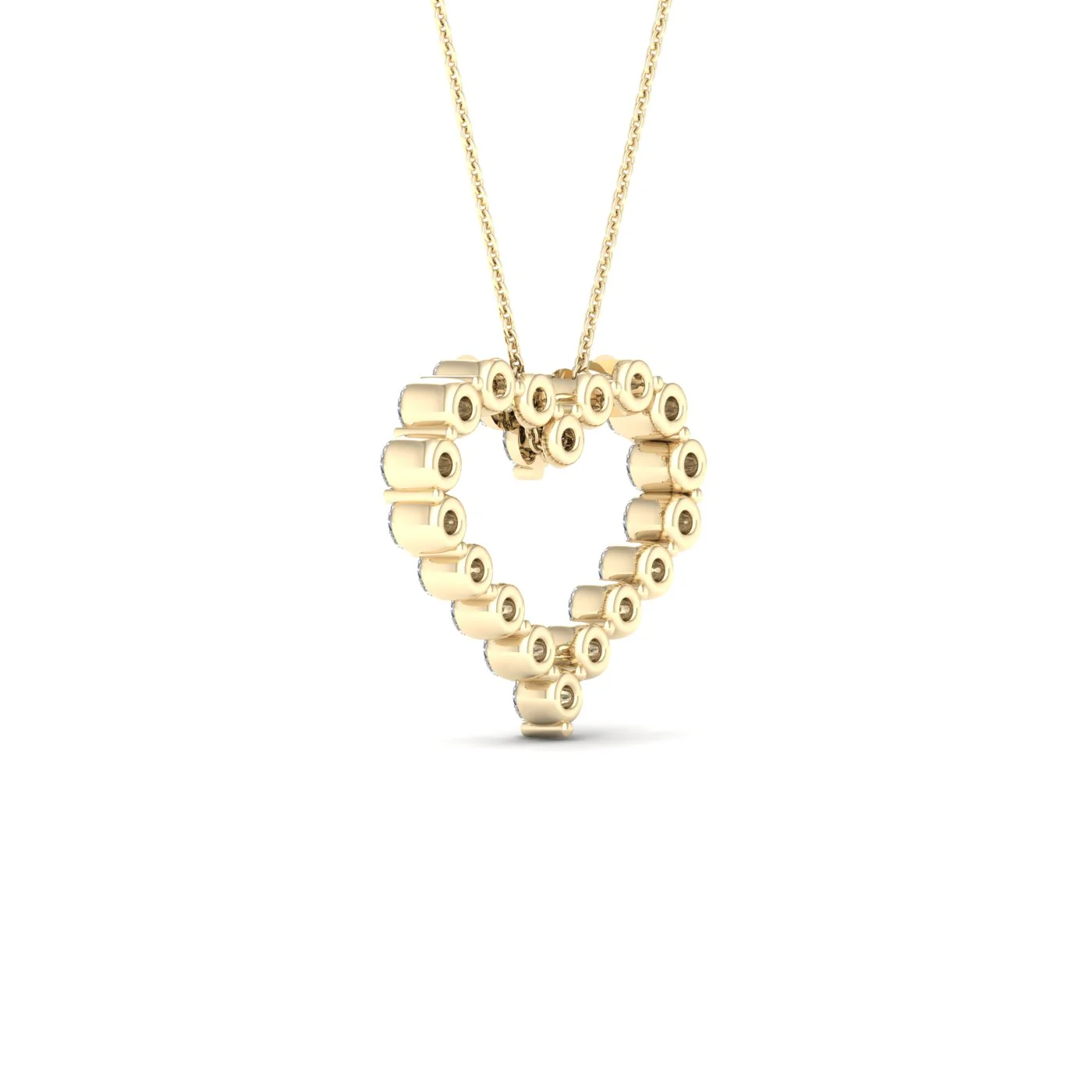 2 Ctw Classic Heart Fashion Pendant - Image 3