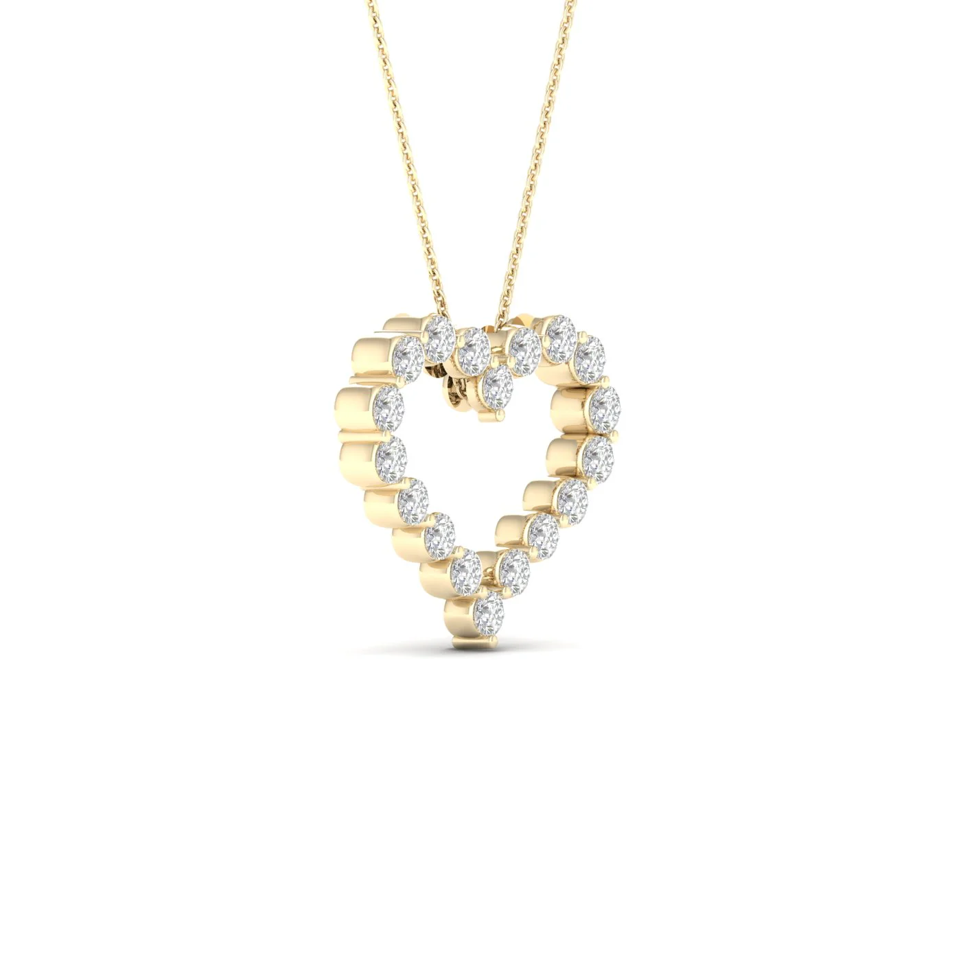 2 Ctw Classic Heart Fashion Pendant - Image 4