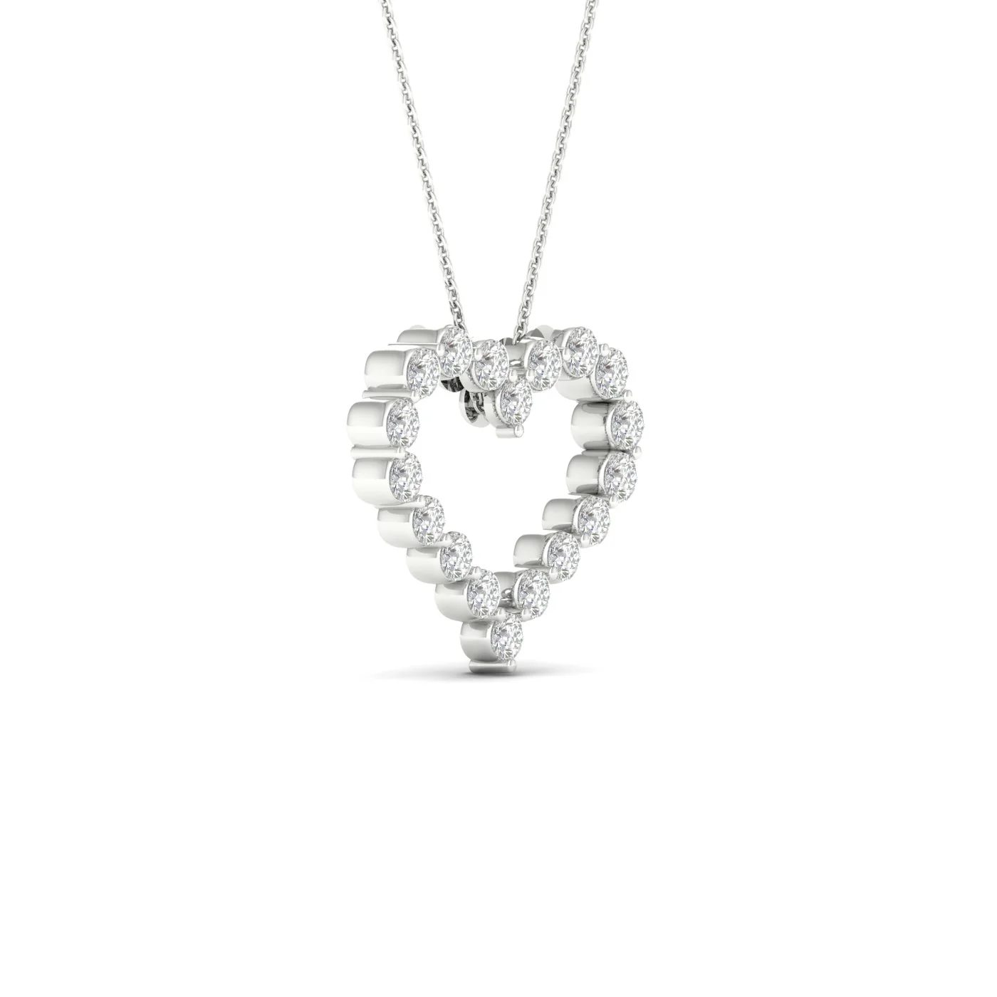 2 Ctw Classic Heart Fashion Pendant - Image 6