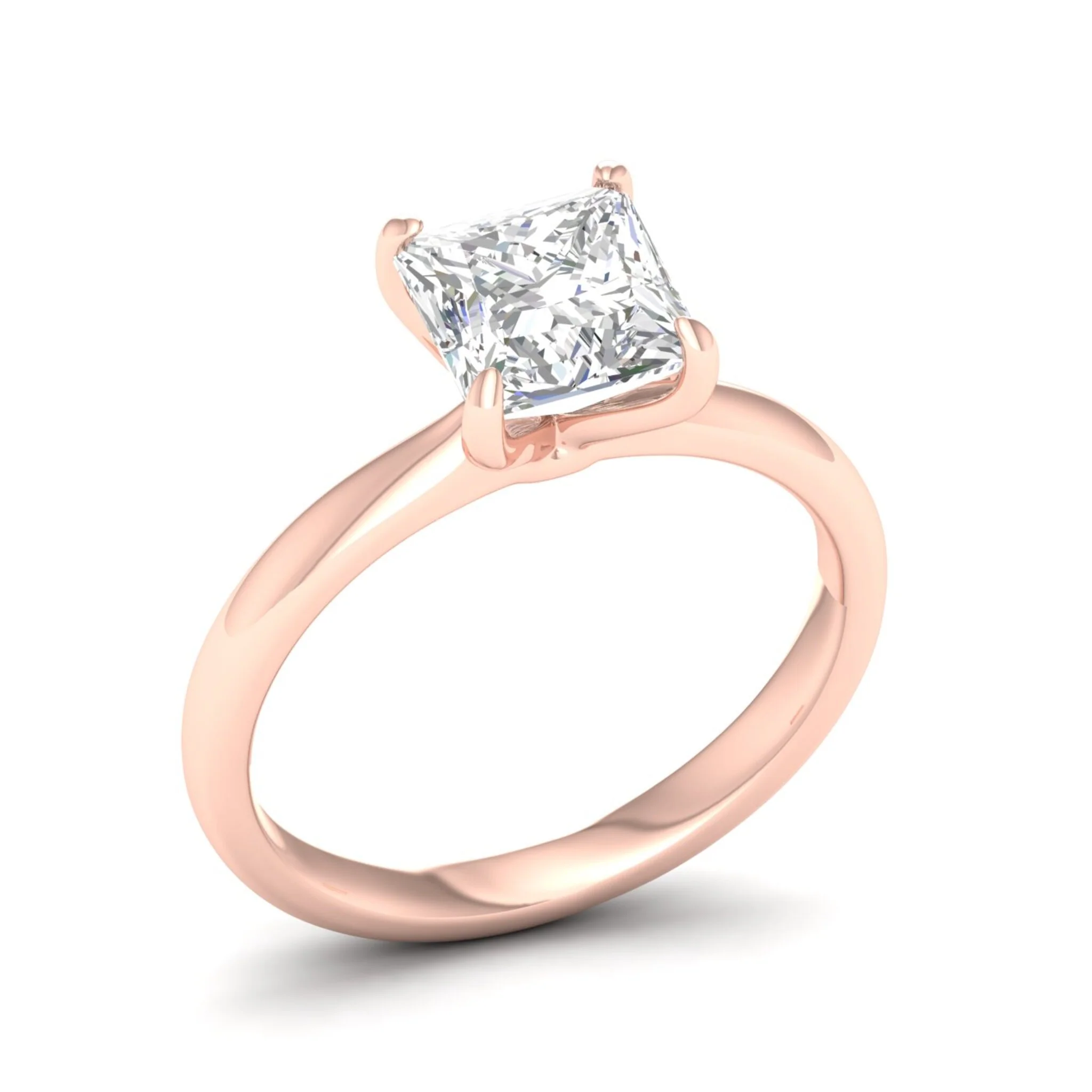 2 ctw Classic Princess Solitaire Ring - Image 12