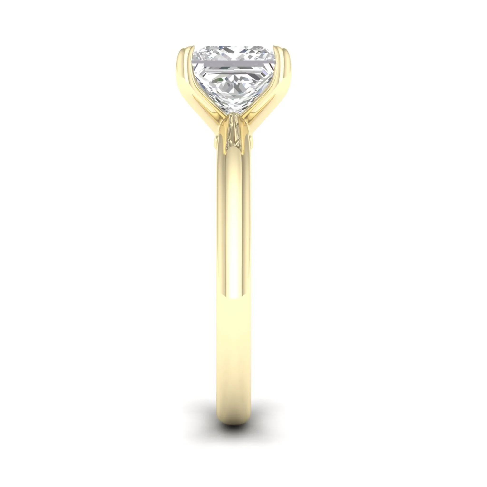 2 ctw Classic Princess Solitaire Ring - Image 3