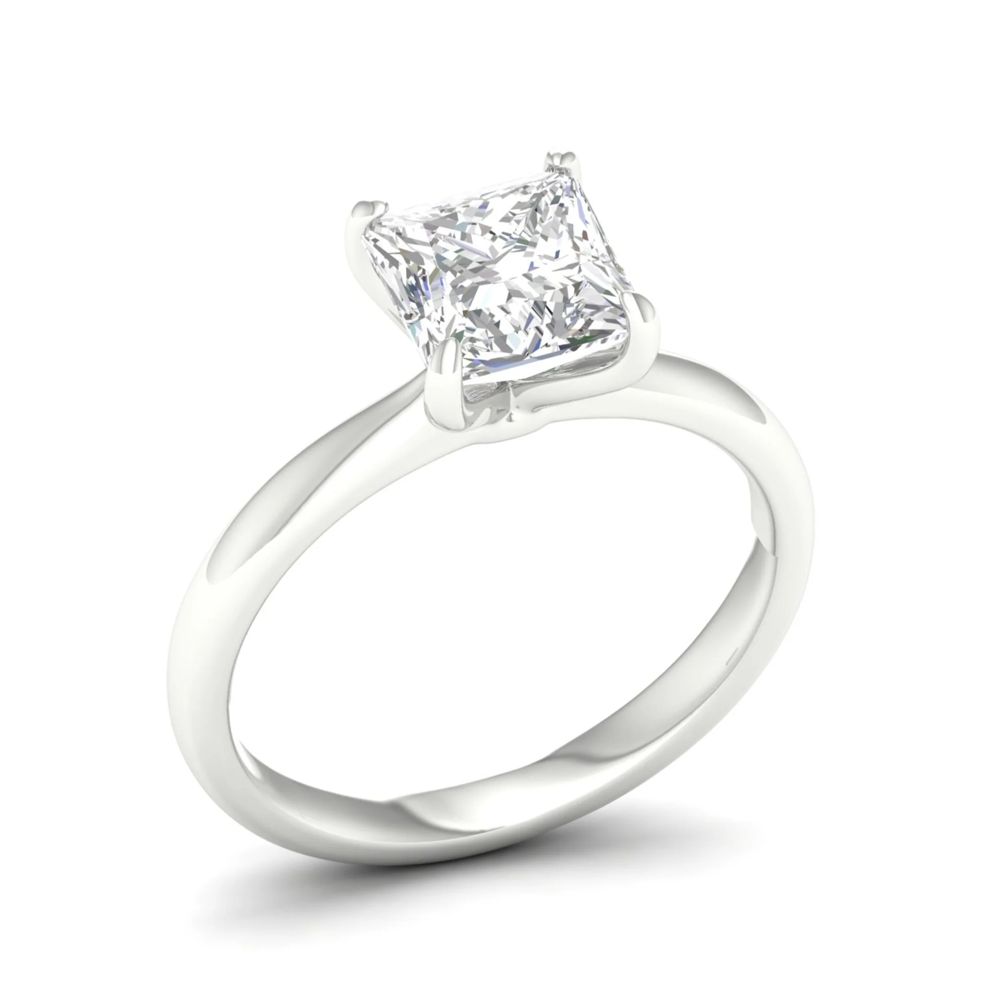2 ctw Classic Princess Solitaire Ring - Image 8