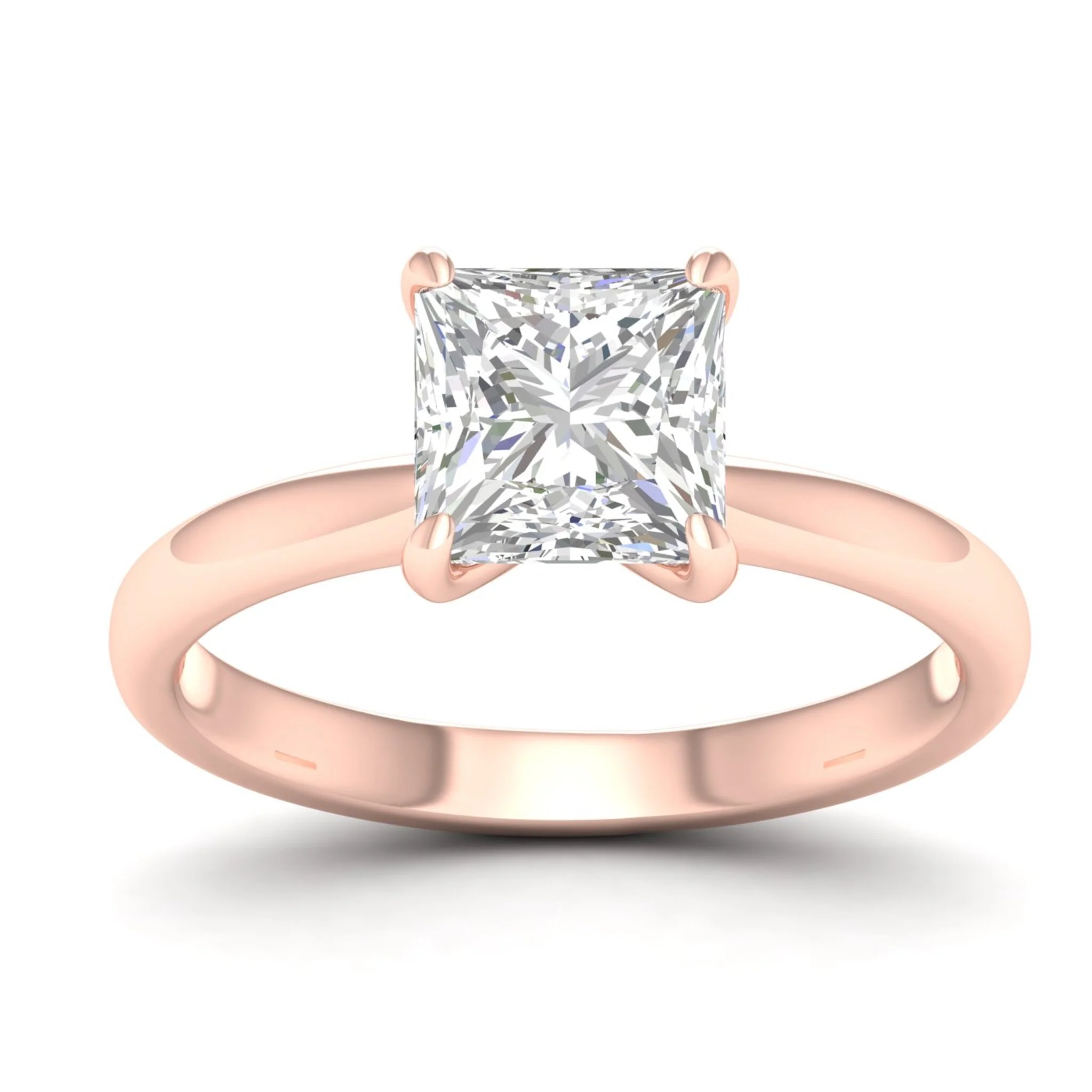 2 ctw Classic Princess Solitaire Ring - Image 9
