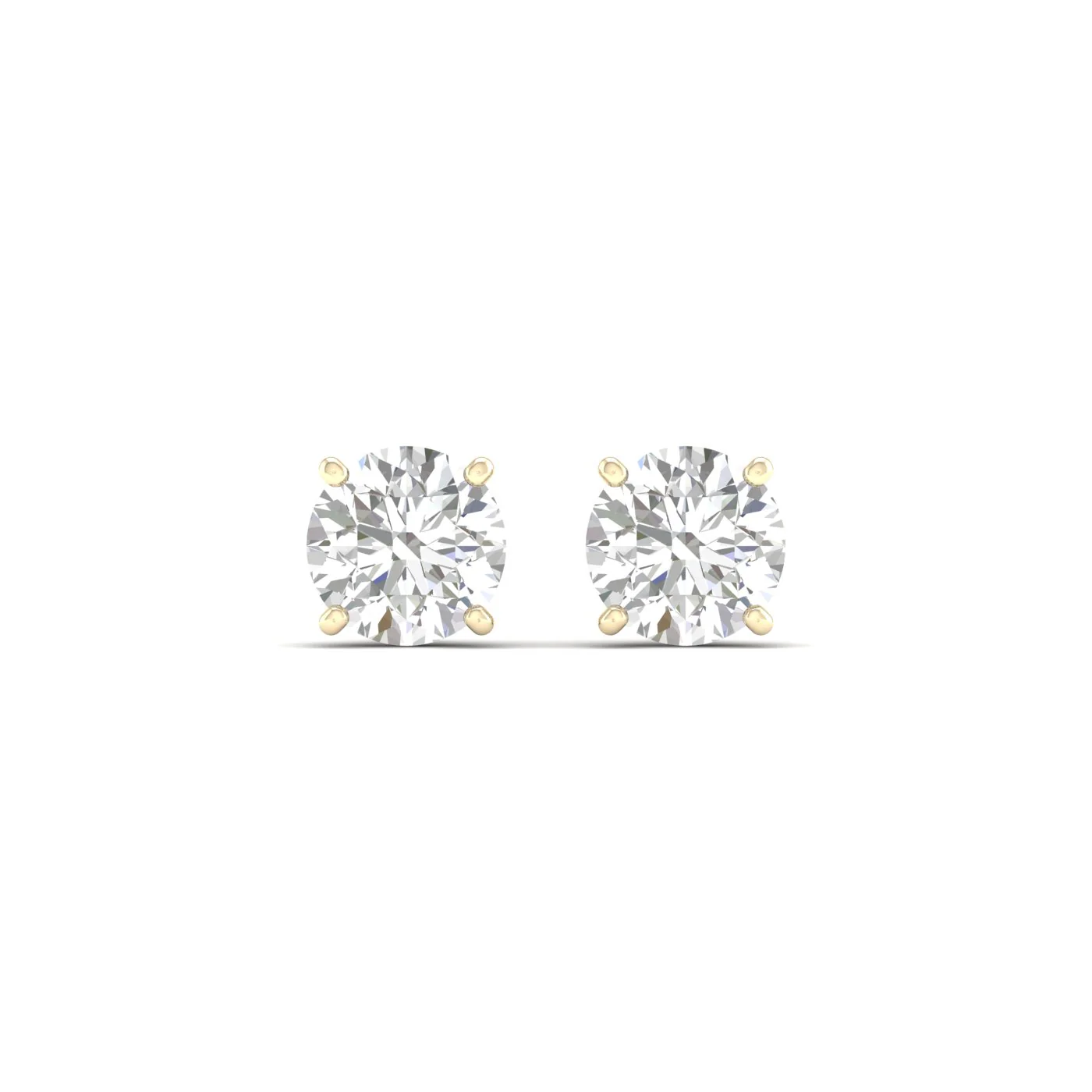 2 ctw Classic Round Solitaire Ear Stud - Image 10