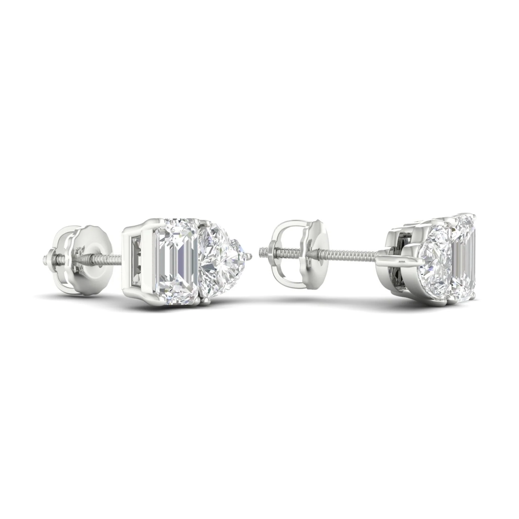 2 ctw Emerald Heart Noi Earring - Image 8