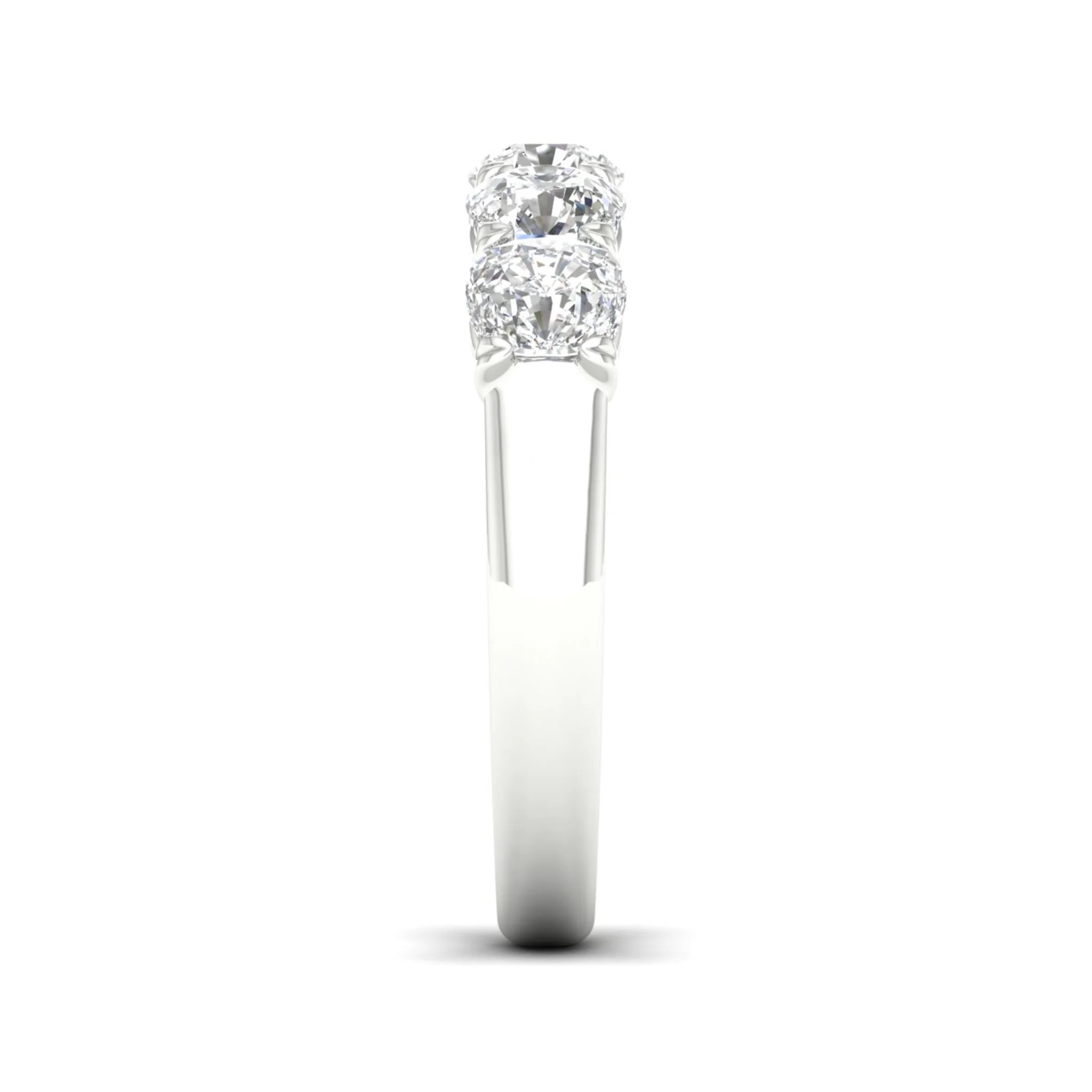 2 ctw Five Five Stone Cushion Anniversary Band - Image 7
