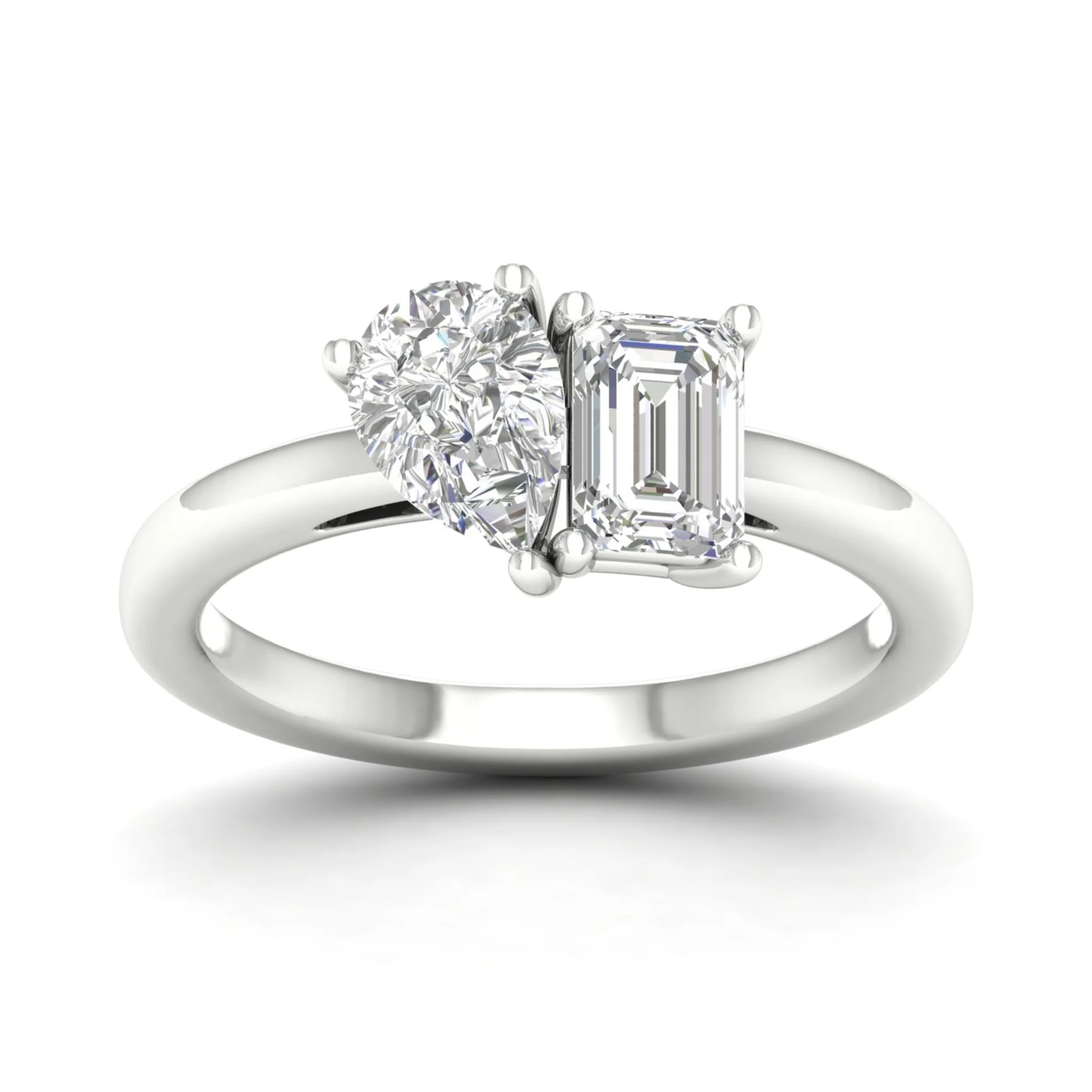 2 ctw Pear Emerald Noi Ring - Image 10