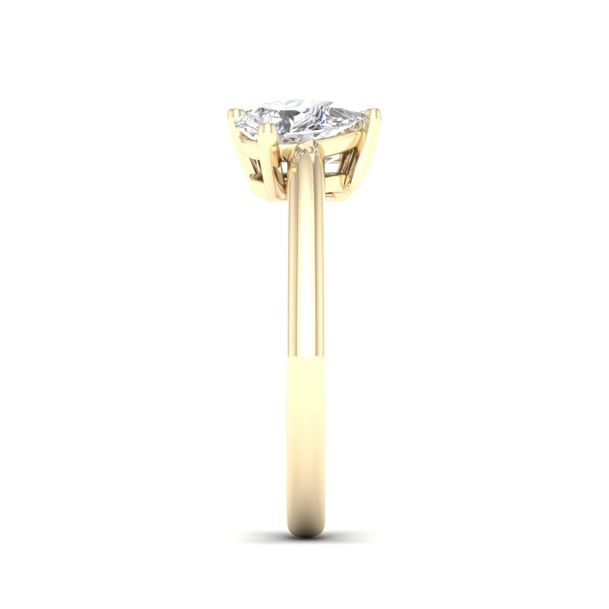 2 ctw Pear Emerald Noi Ring - Image 4