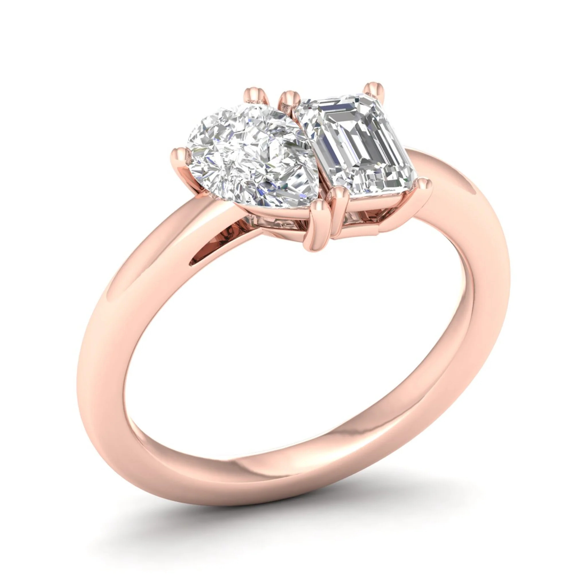 2 ctw Pear Emerald Noi Ring - Image 5