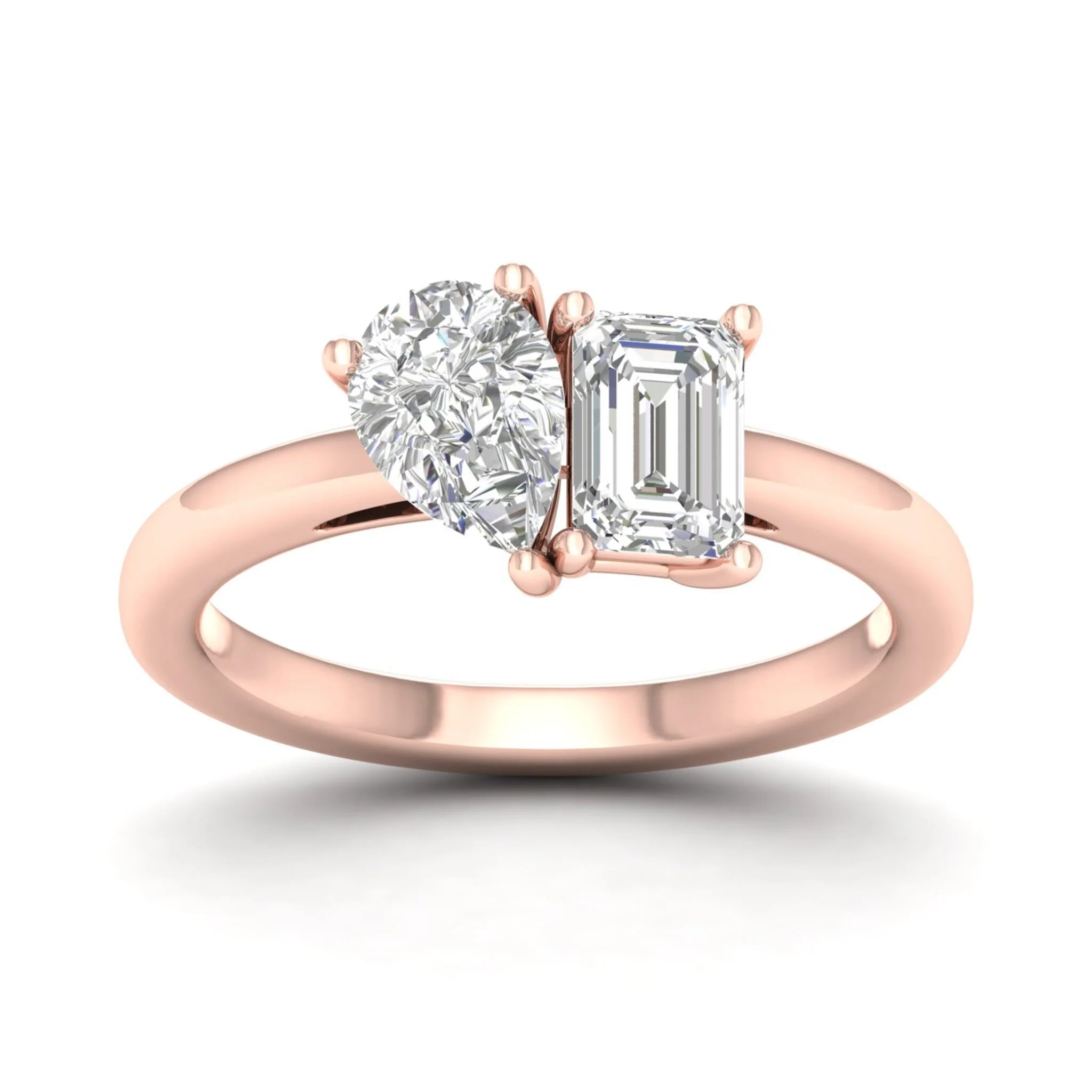 2 ctw Pear Emerald Noi Ring - Image 6